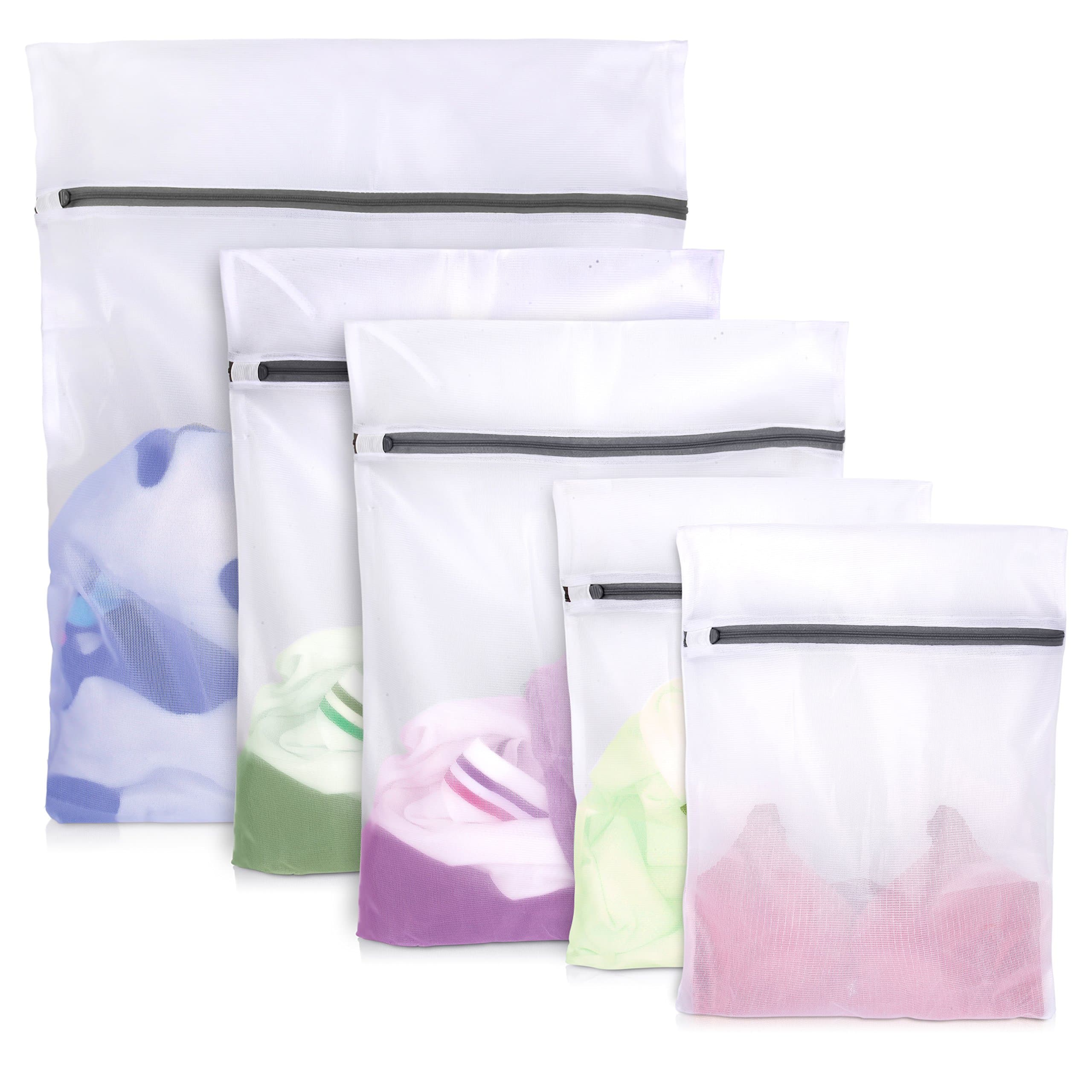 EcoEarth Mesh Laundry Bags (Premium Tier) (5 Pack: 1 XL, 2 Lg, 2 Med Bags), Laundry Bag for delicates, Lingerie Bags for Laundry, Bra Bag for Washing Machine, Delicate Laundry Bag, Mesh Lingerie Bag