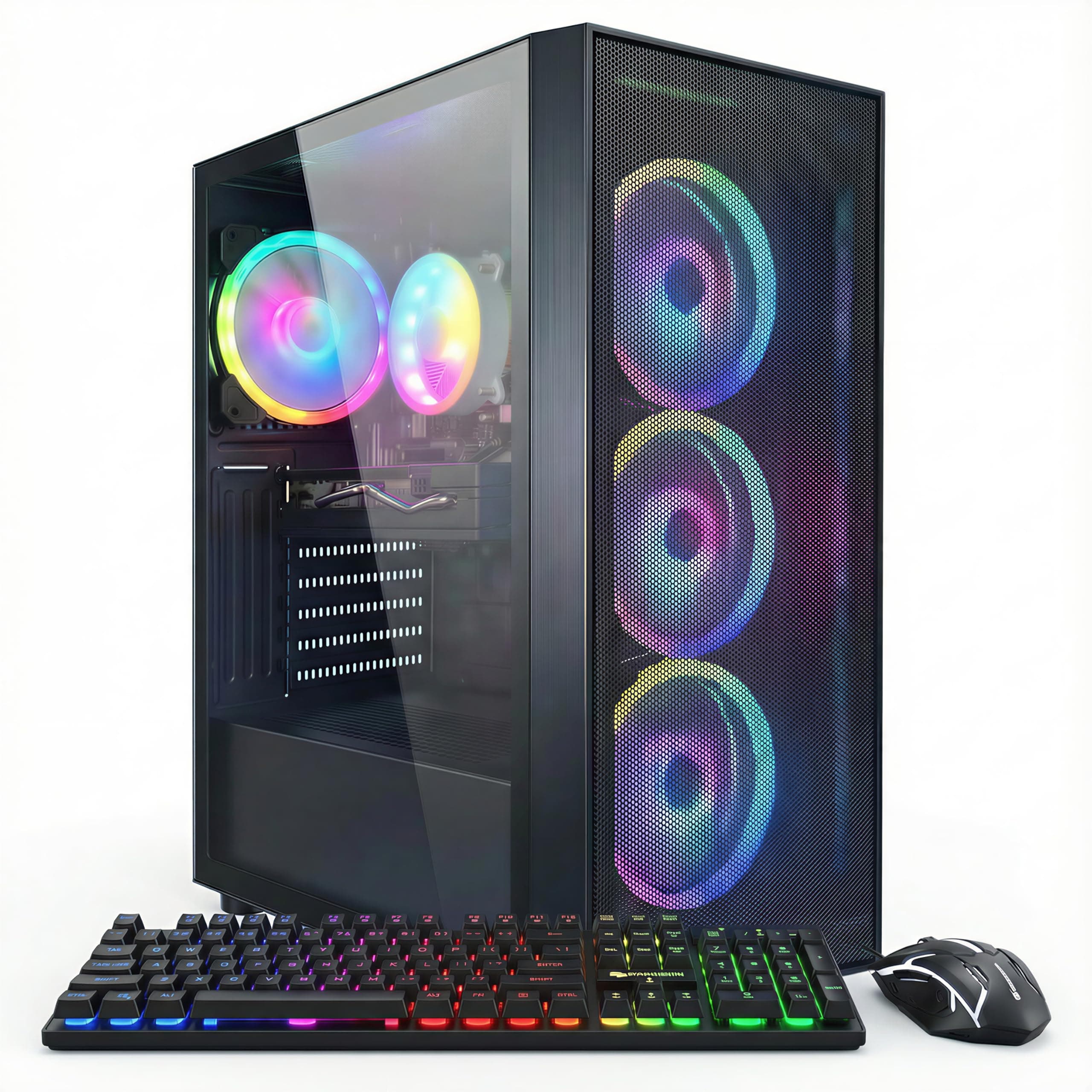 STGAubron Gaming PC Computer Desktop, Radeon RX 580 8G, Intel Core I7 8th up ...