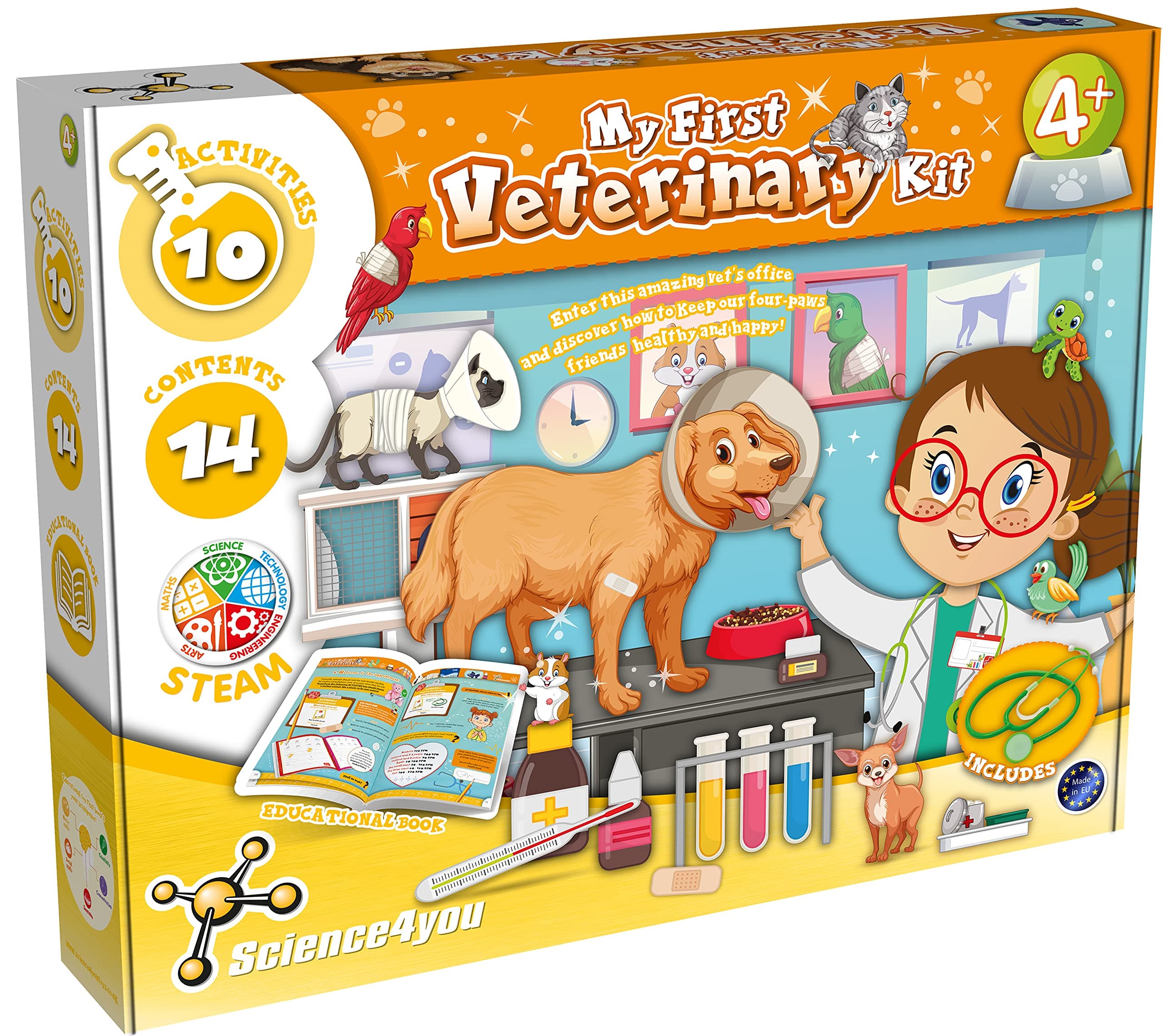 Science4you 919133 My First Veterinary Kit, Educational Science STEM Toy for Ages 4+