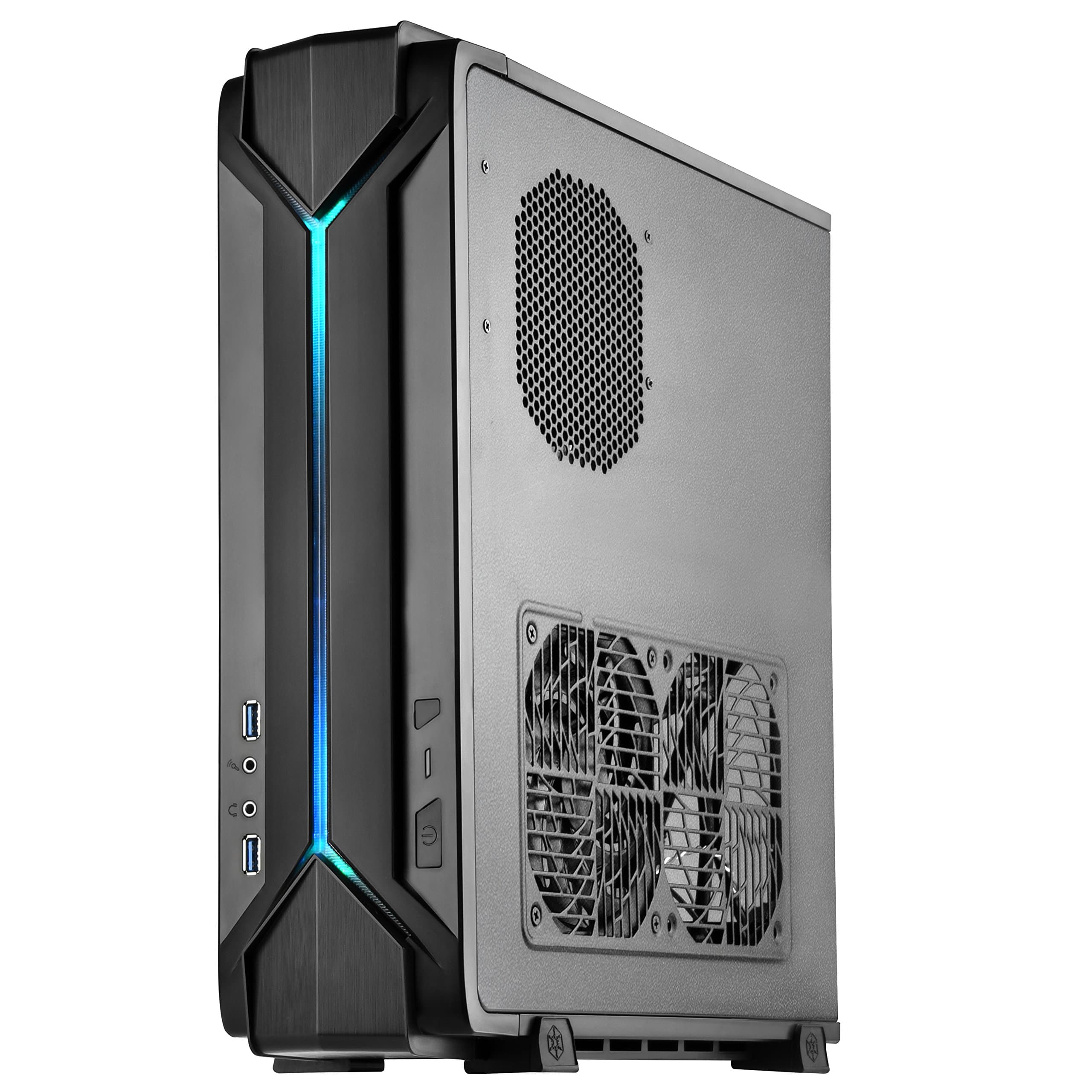 SilverStone SST-RVZ03B - Raven Mini-ITX Gaming Computer Case, RGB, black