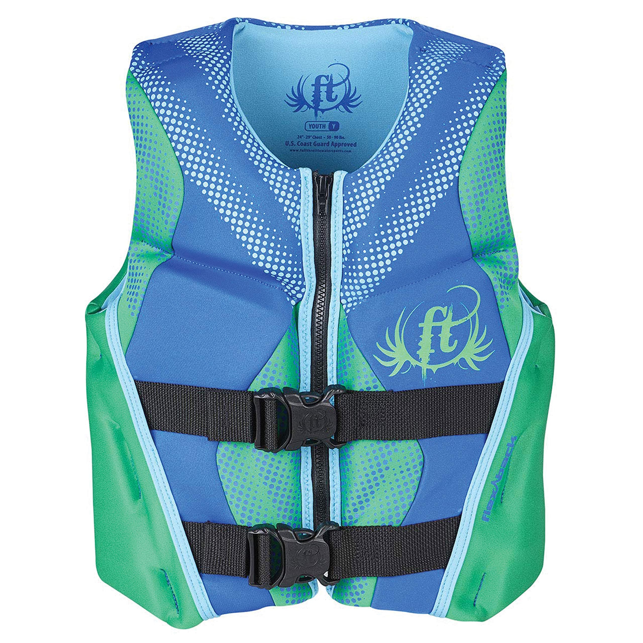 Full Throttle Youth Rapid Dry Flex-Back Life Jacket