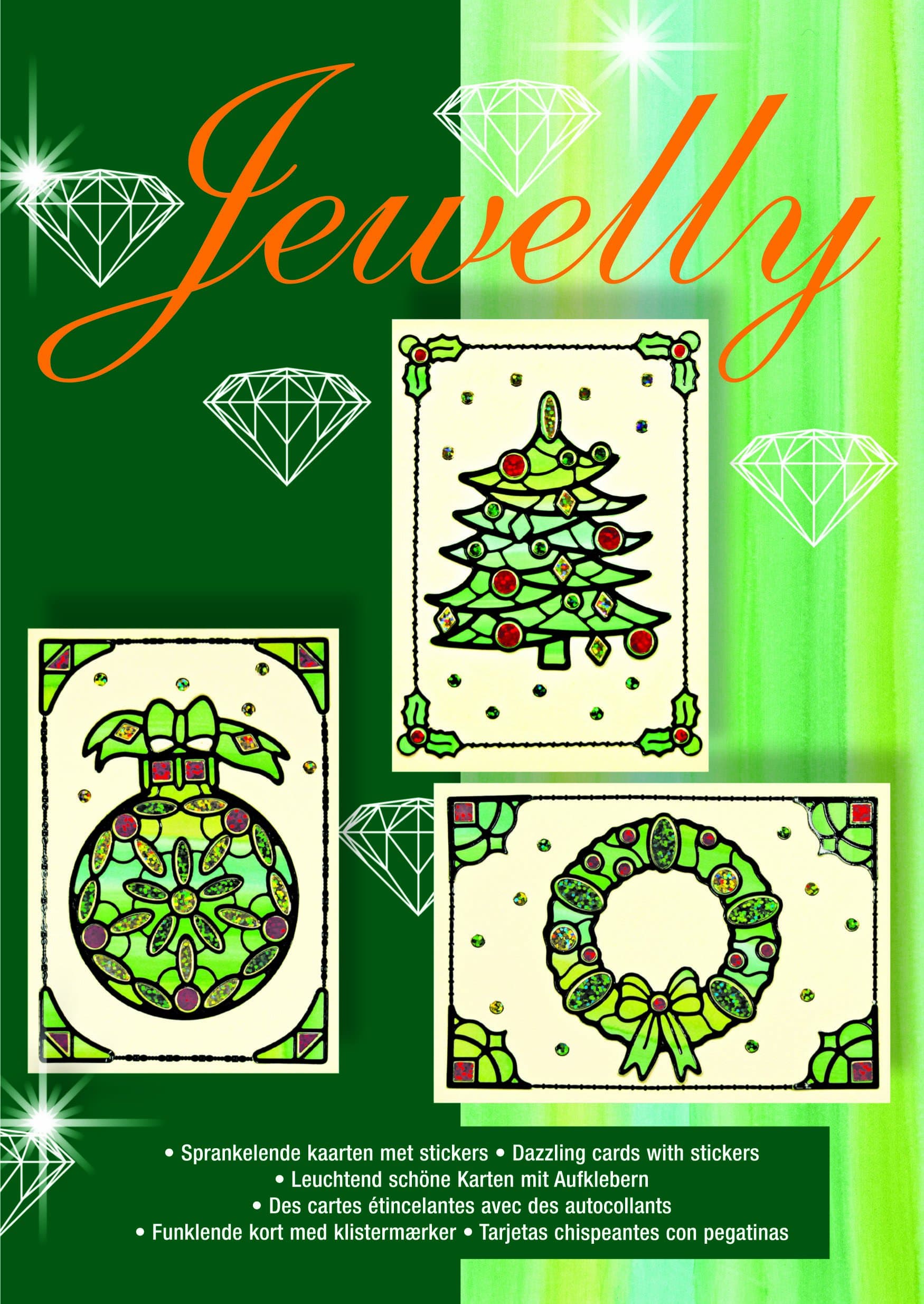 Jewelly Card Making Kit for Scrapbooking, Christmas