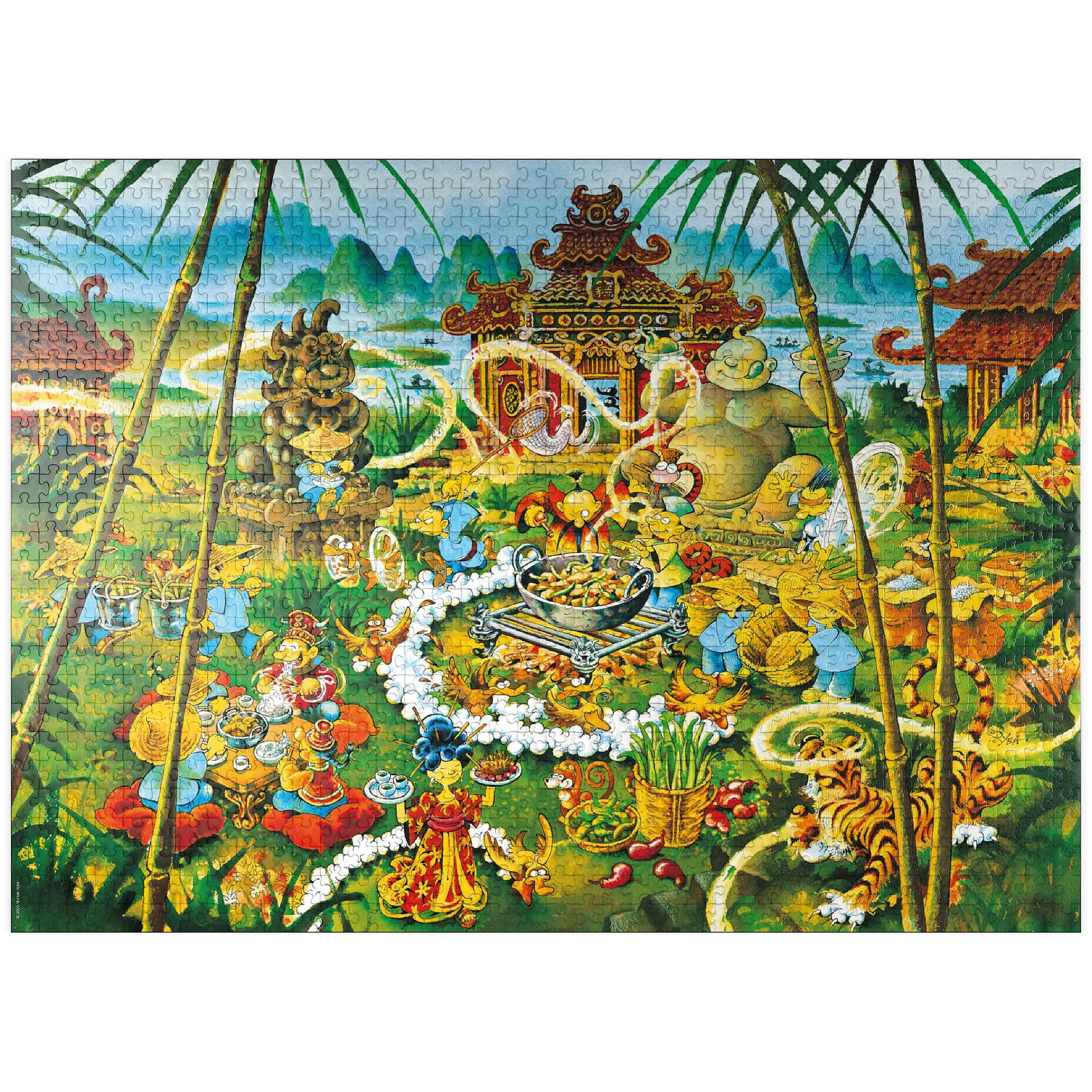 MyPuzzle Peking Duck - Michael Ryba - Cartoon Classics - Premium 1000 Piece Jigsaw Puzzle for Adults