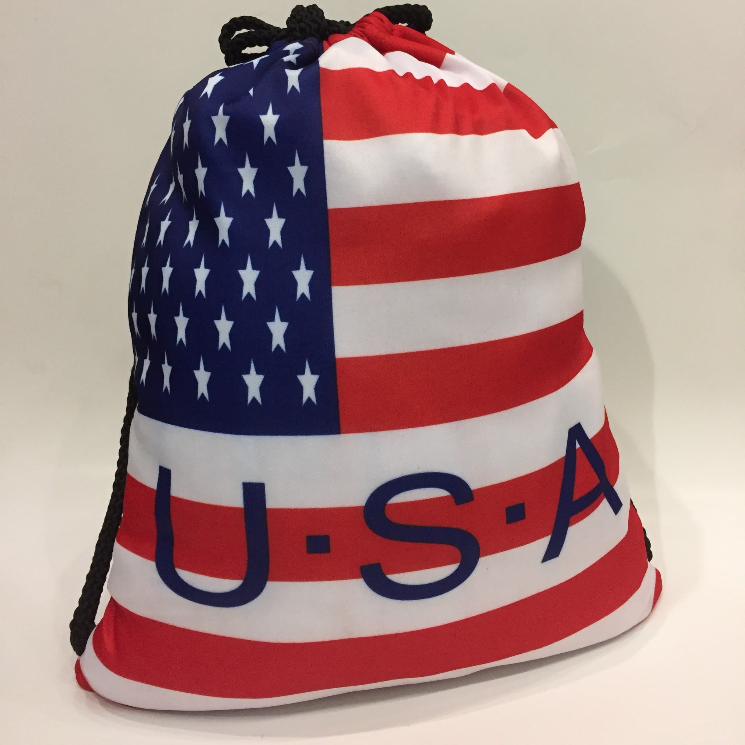 Volcano The Most Patriotic American Flag Drawstring Backpack. Ideal for The Gym, Beach, School, Shopping, Hiking, Sports Events. Great Gift!