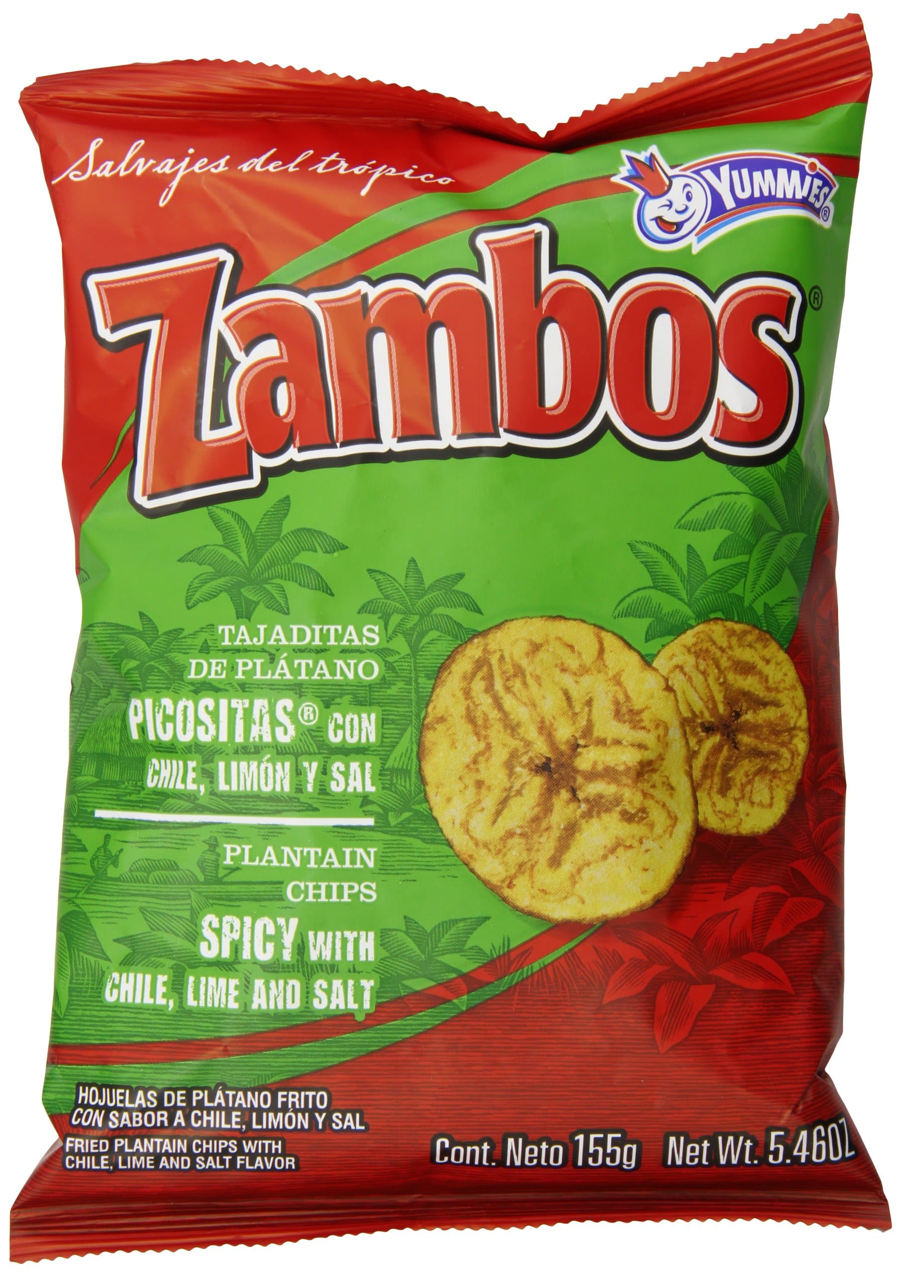 Mama Lycha Zambos Plantain Chips with Chile and Lime Pico, 5.46 Ounce