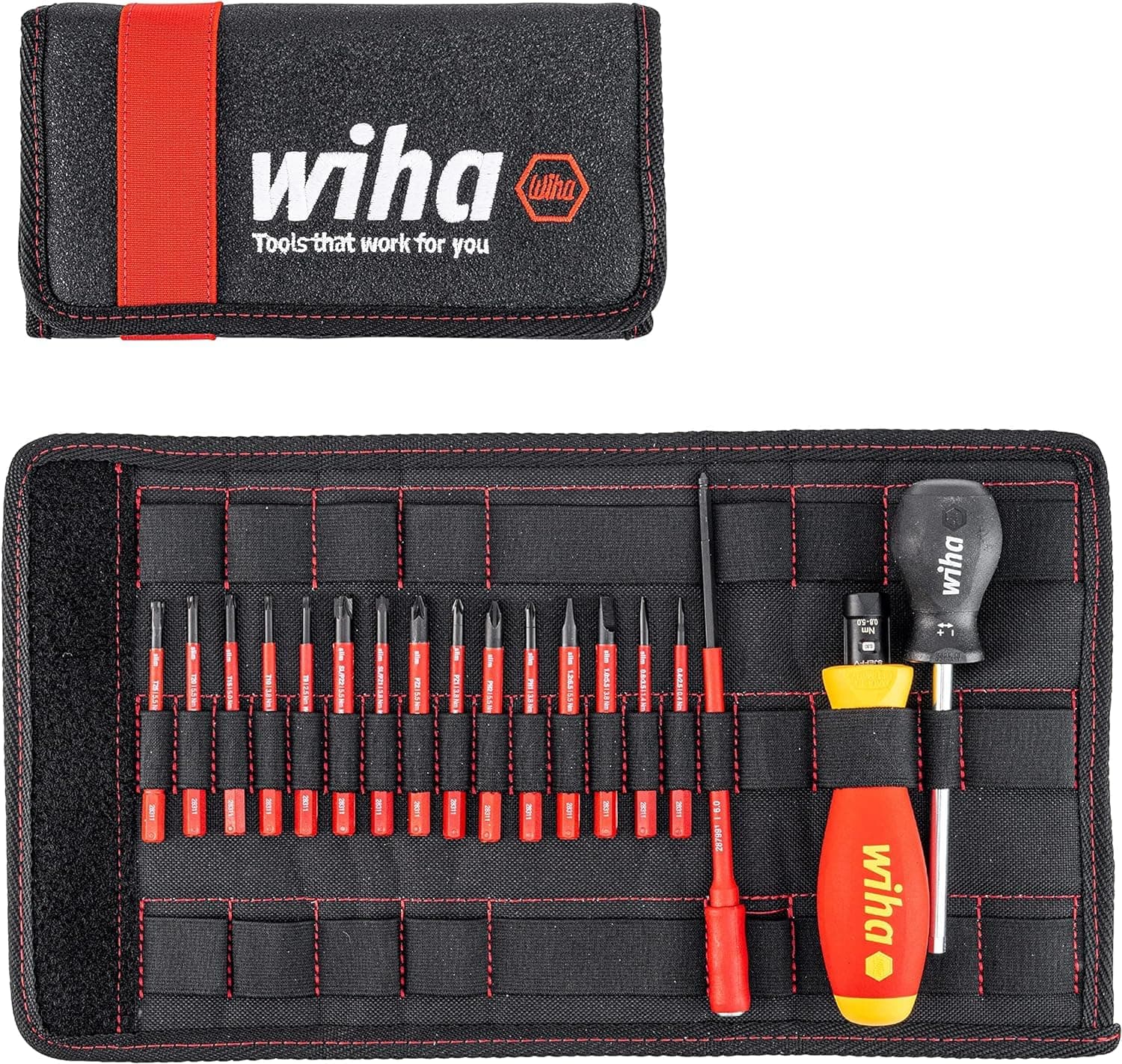 Wiha 2872T18 TorqueVario-S Electric 0,8-5,0 Nm, Red Yellow