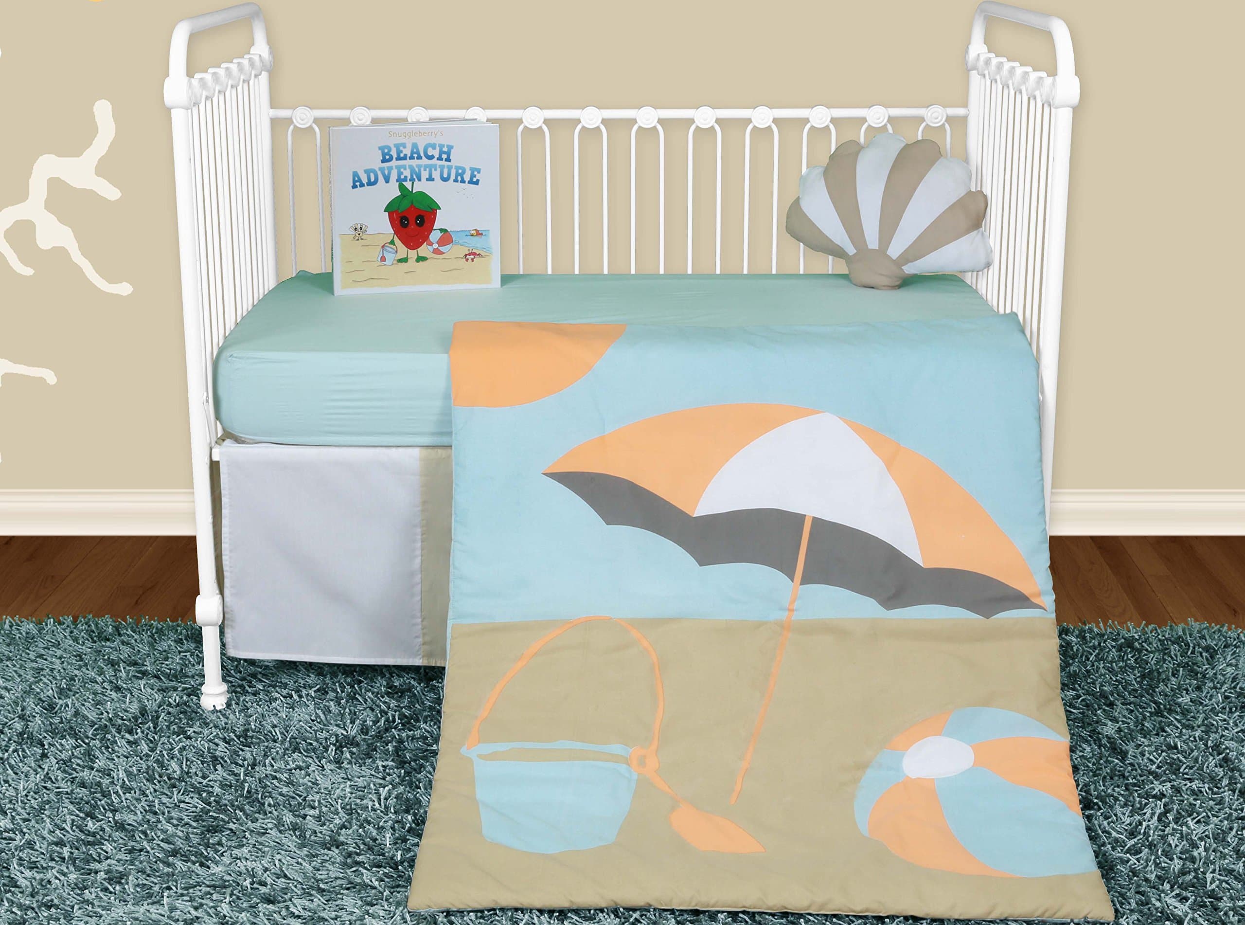 Snuggleberry Baby Sun and Sand 5 Piece Crib Bedding Set with Storybook by Snuggleberry Baby