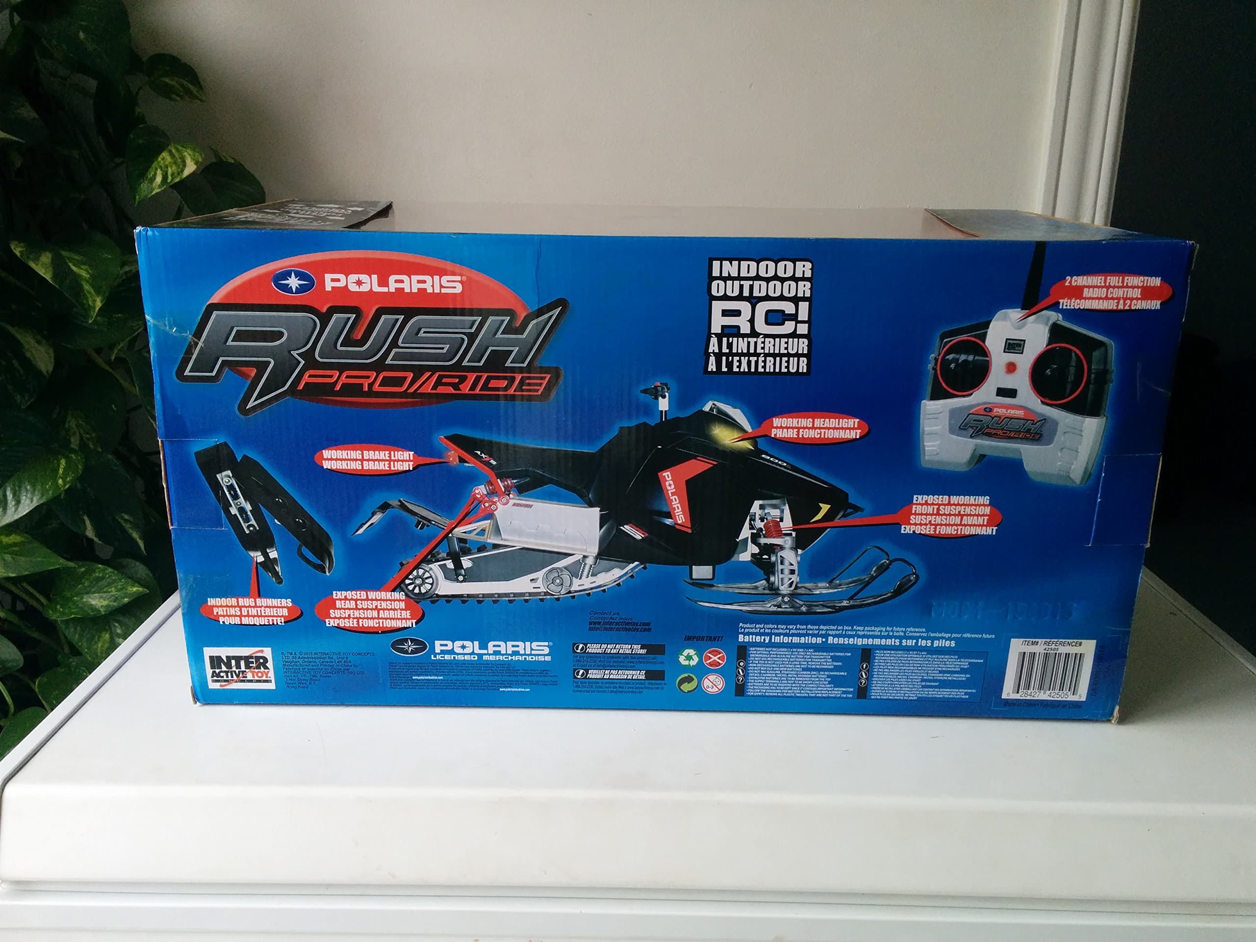 Interactive Toy Concepts 18'' Polaris Rush Radio Control Snowmobile