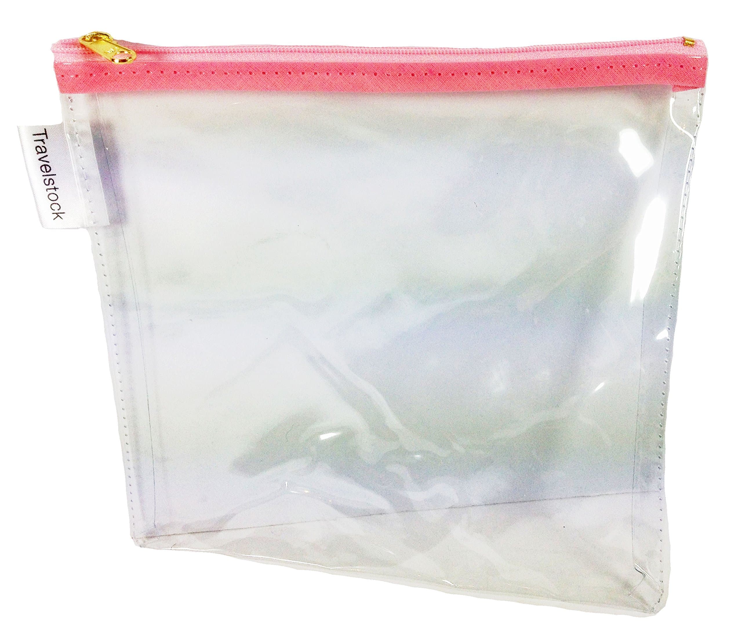 PVC Airport Security Bag - Pink Trim