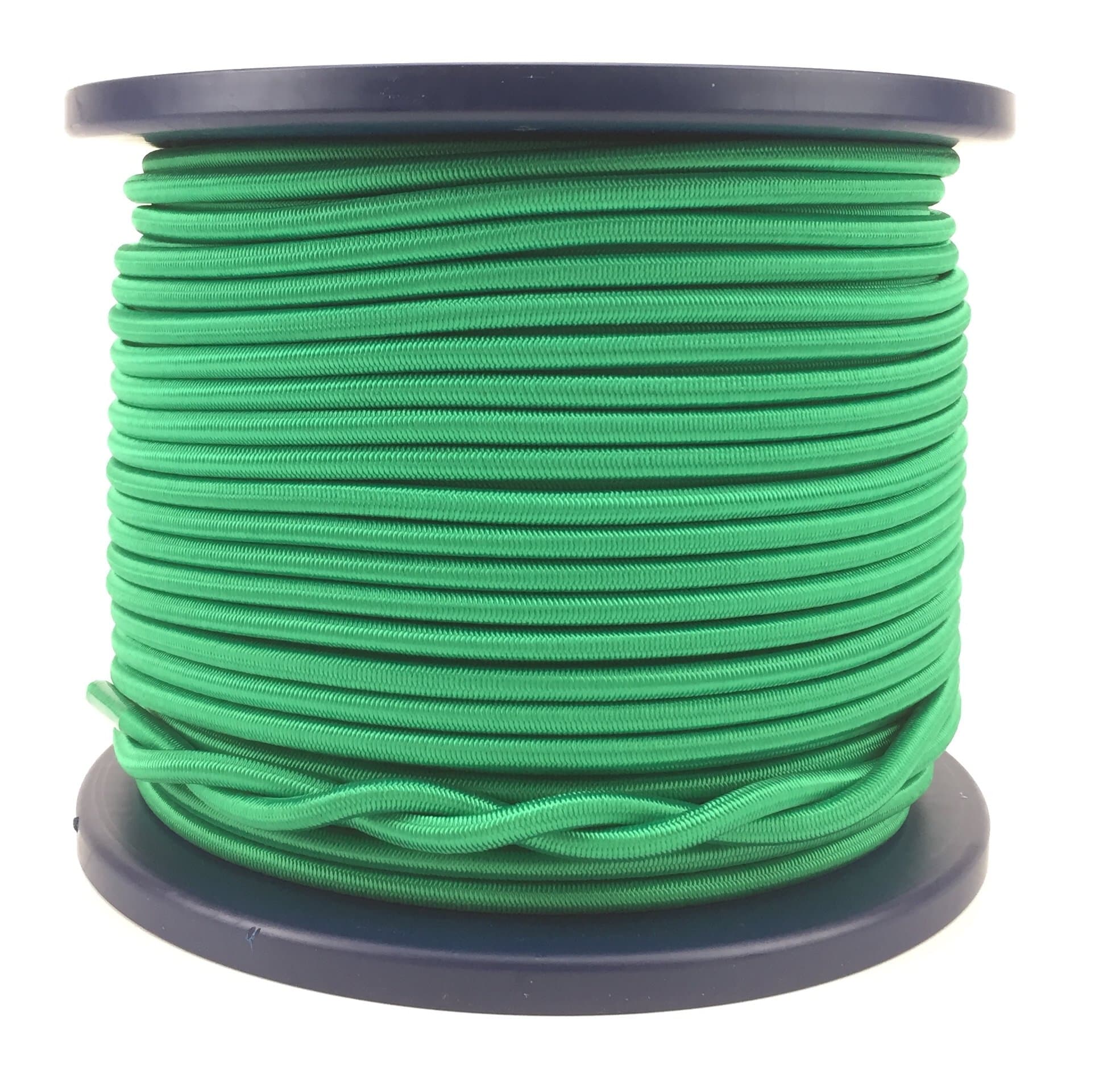 10mm Emerald Green Elastic Bungee Shock Cord, Tie Down, Heavy Duty x 50 Metres