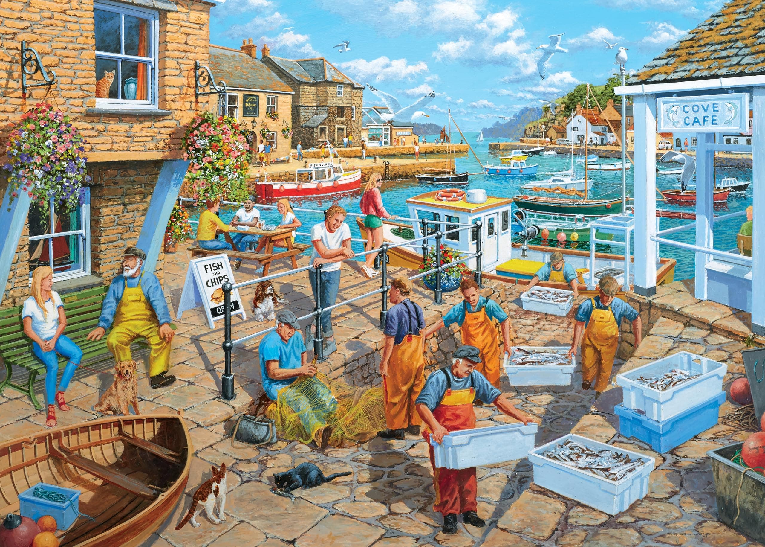 A Fisherman's Life 1000 Piece Jigsaw Puzzles for Adults and Kids Age 12 Years Up