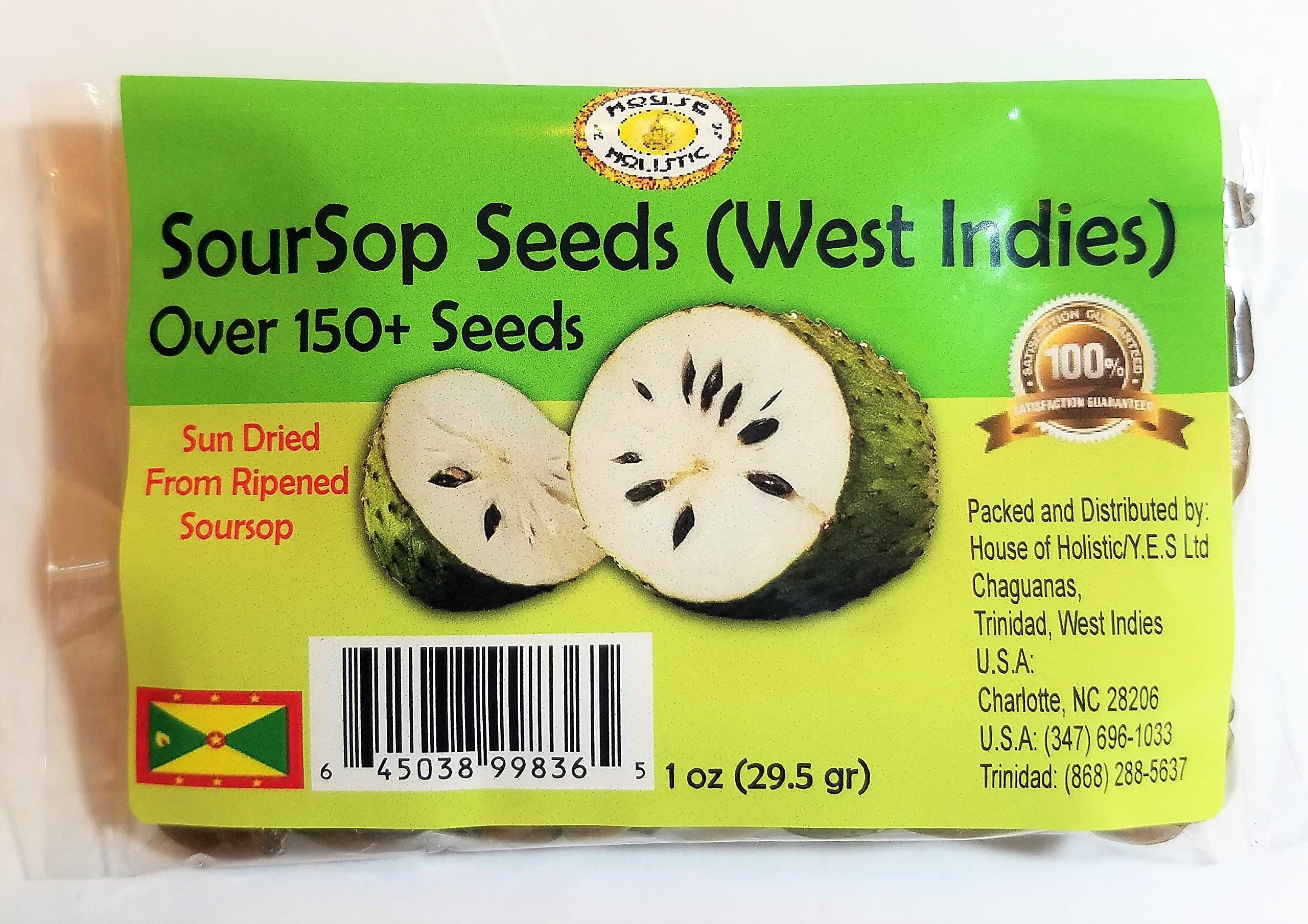 150 Soursop Guanabana Graviola Guyabano Annona Muricata Fresh Seeds Tropical