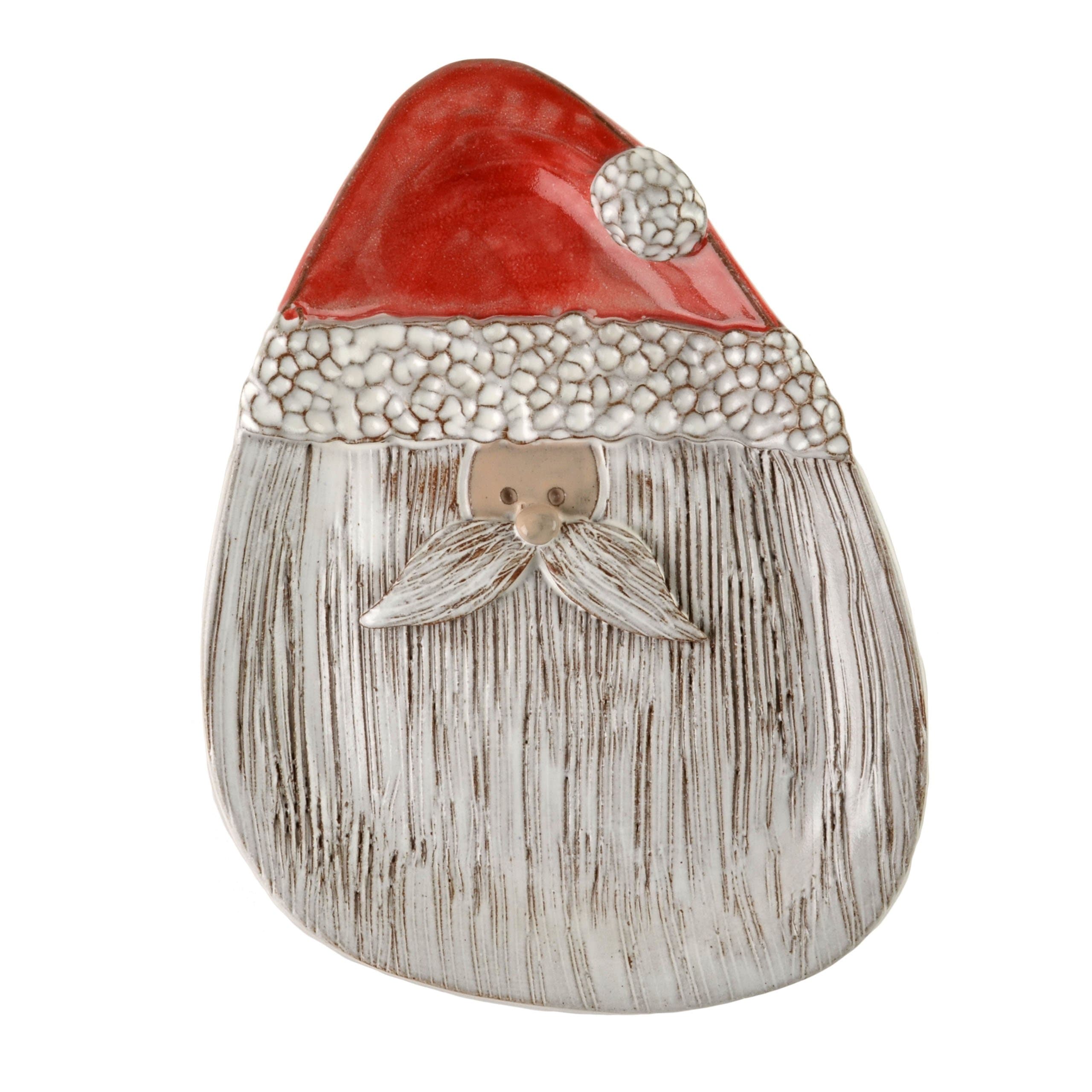 MudWorks Pottery Santa Cookie Plate