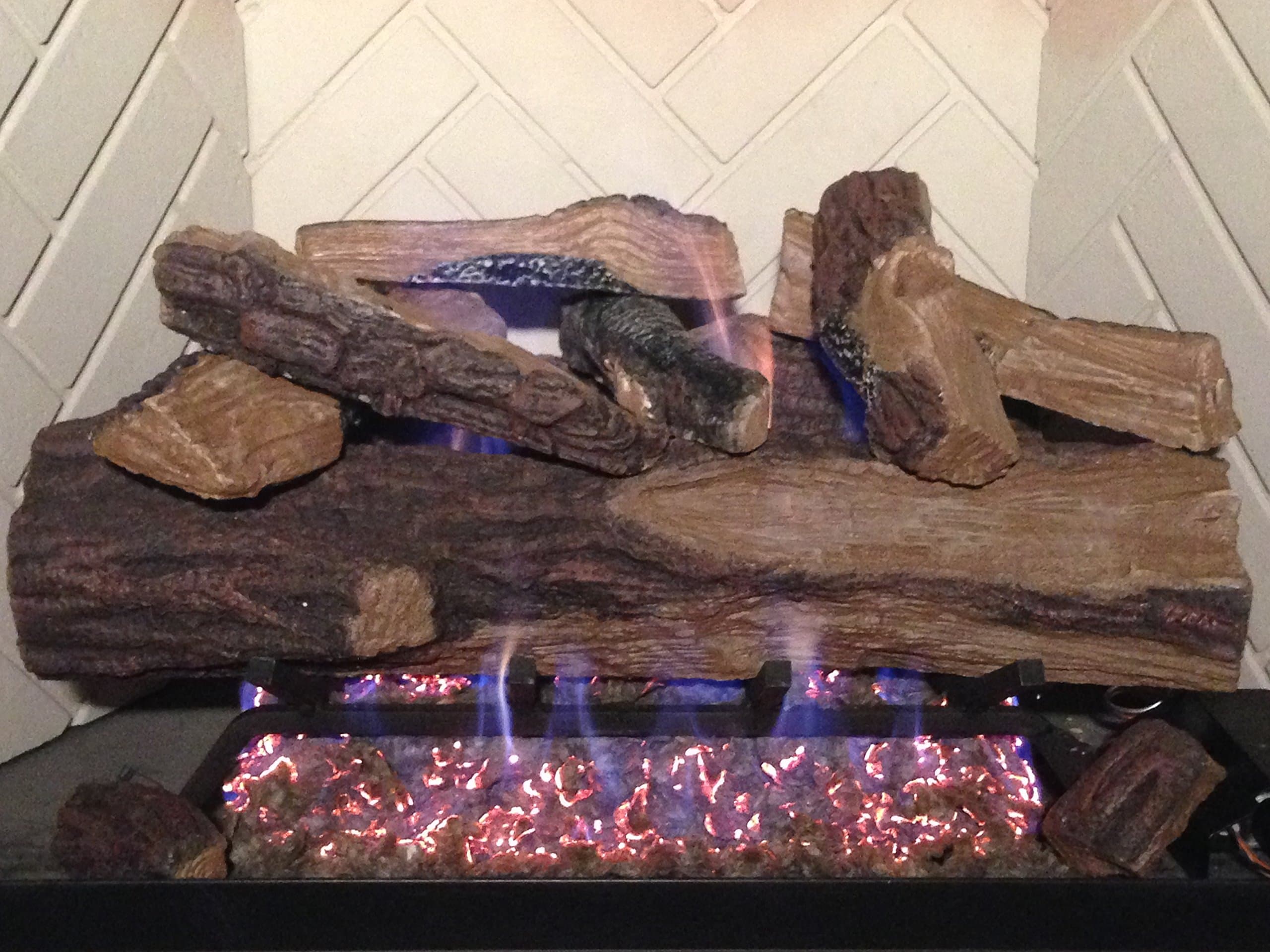 VMO24RNG Vented Gas Log Set, 24", Oak