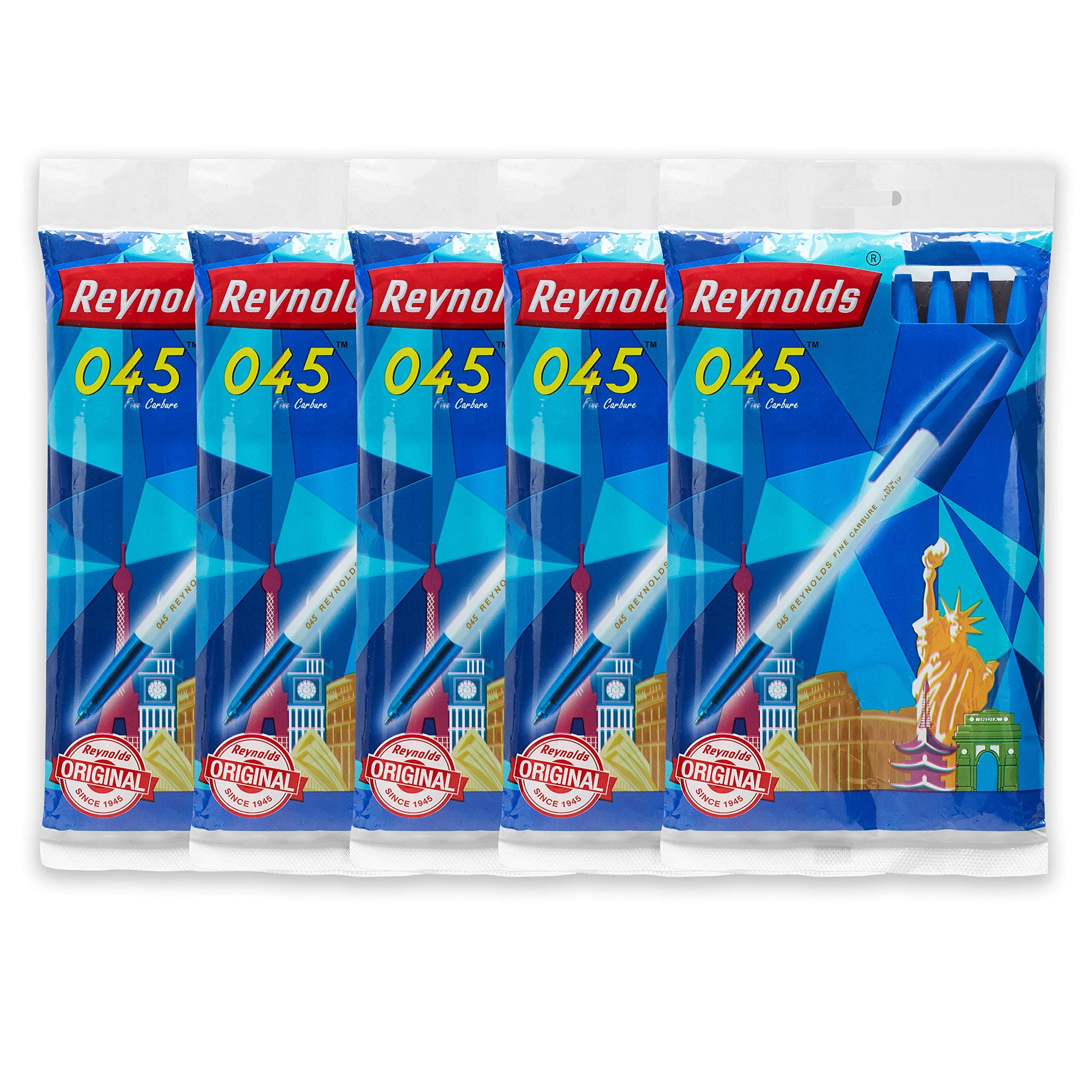 045 0.7mm Fine Point Ball Pens - Pack of 50 (Blue)