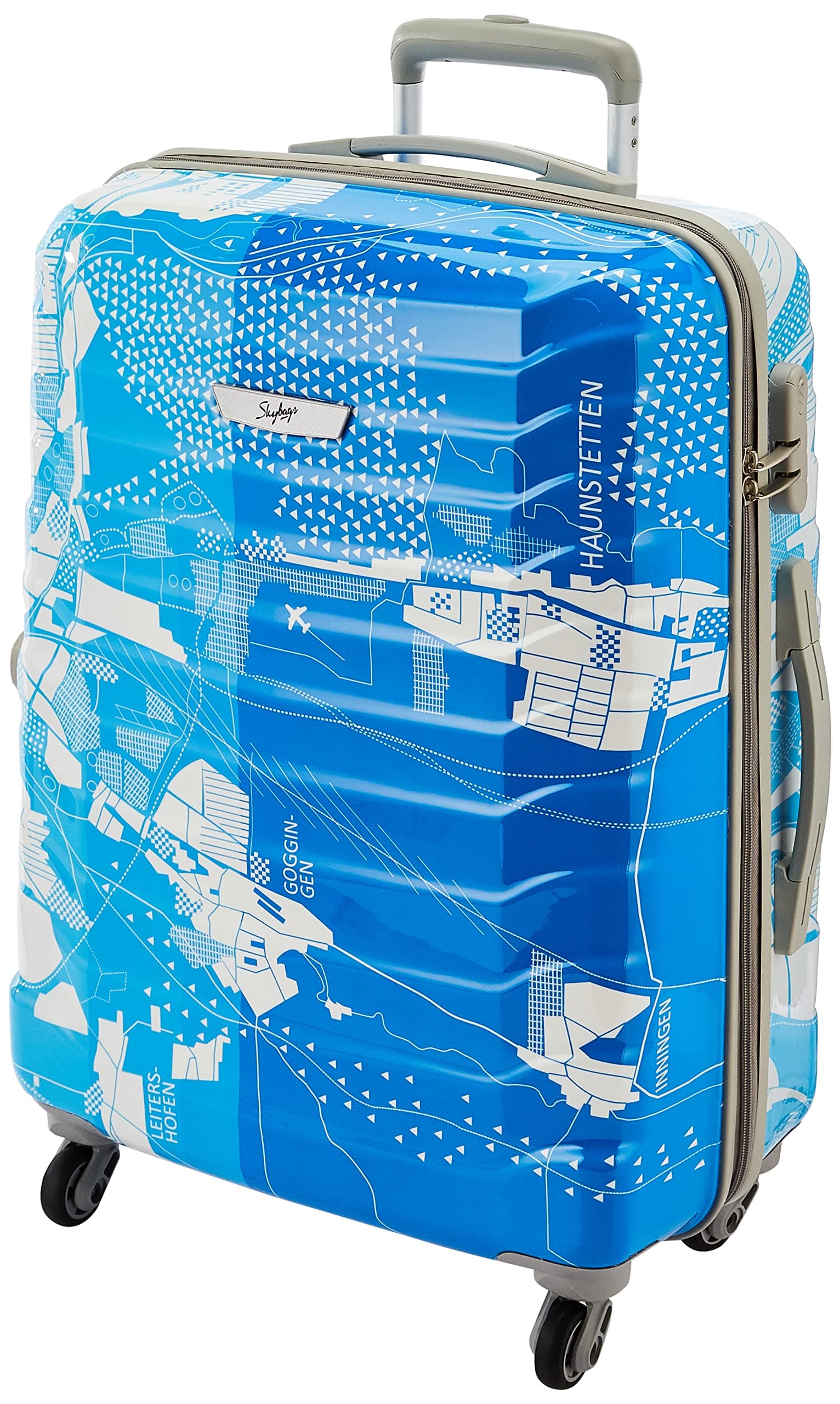 Skybags Trooper 65 Cms Polycarbonate Blue Hardsided Check-in Luggage