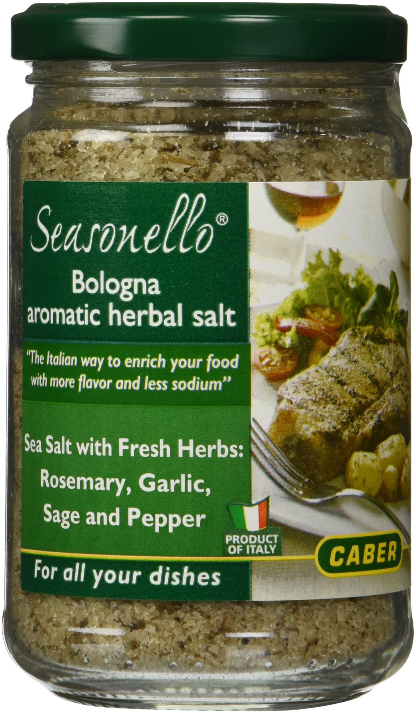 Seasonello Bologna Aromatic Herbal Salt 10.58 oz Each - 4 Jars