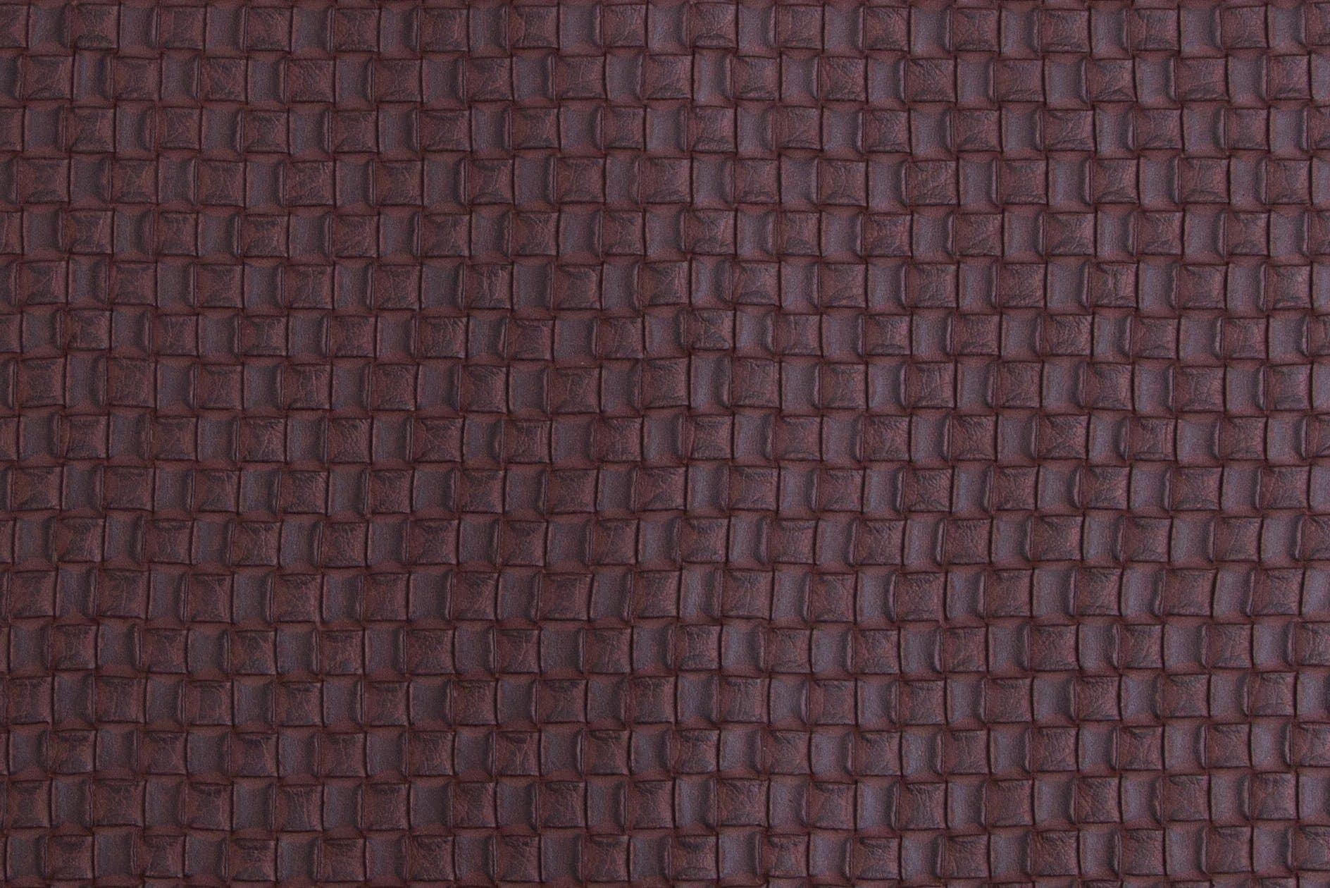 Faux Leather Placemat, 13"X18", Set of 6, Chocolate