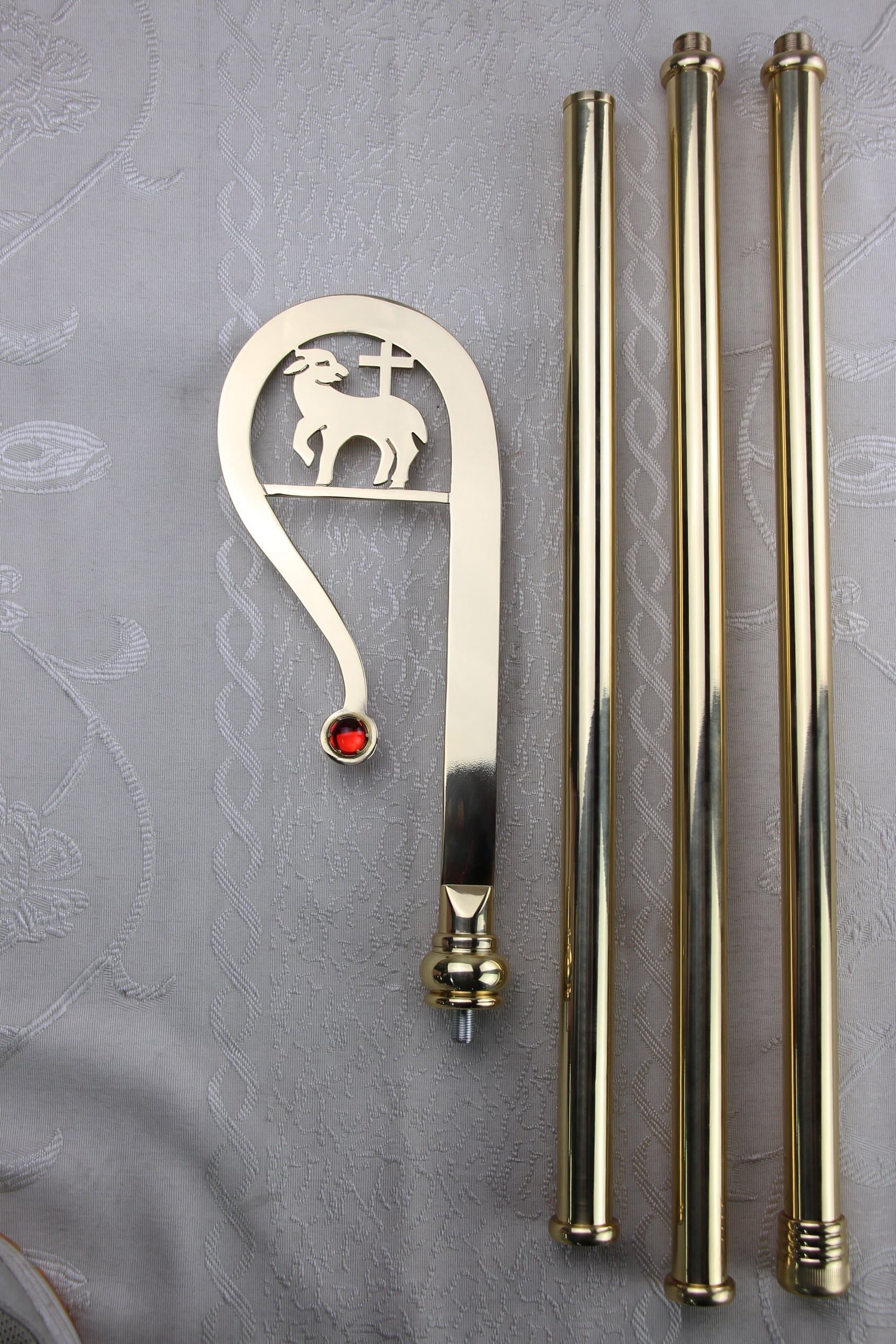 Haolin Arts Crafts 73.22" H Crosier Brass G-29. Our company have 48 kinds of crozier for your choice.