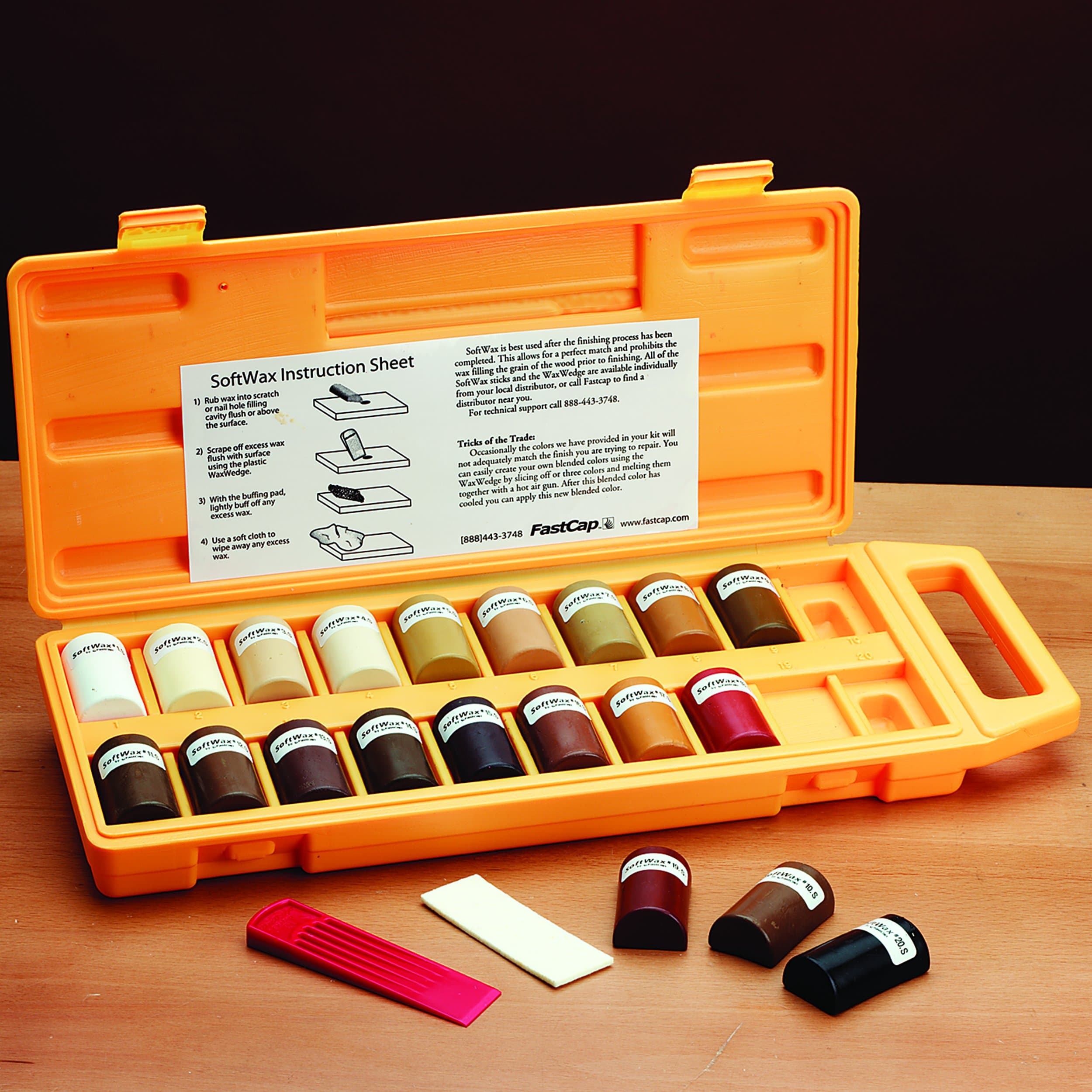 FastCap Laserjamb FastCap WAXKIT Softwax Kit, 0.7 Ounce (Pack of 20), 20 Colors, 14 Ounce