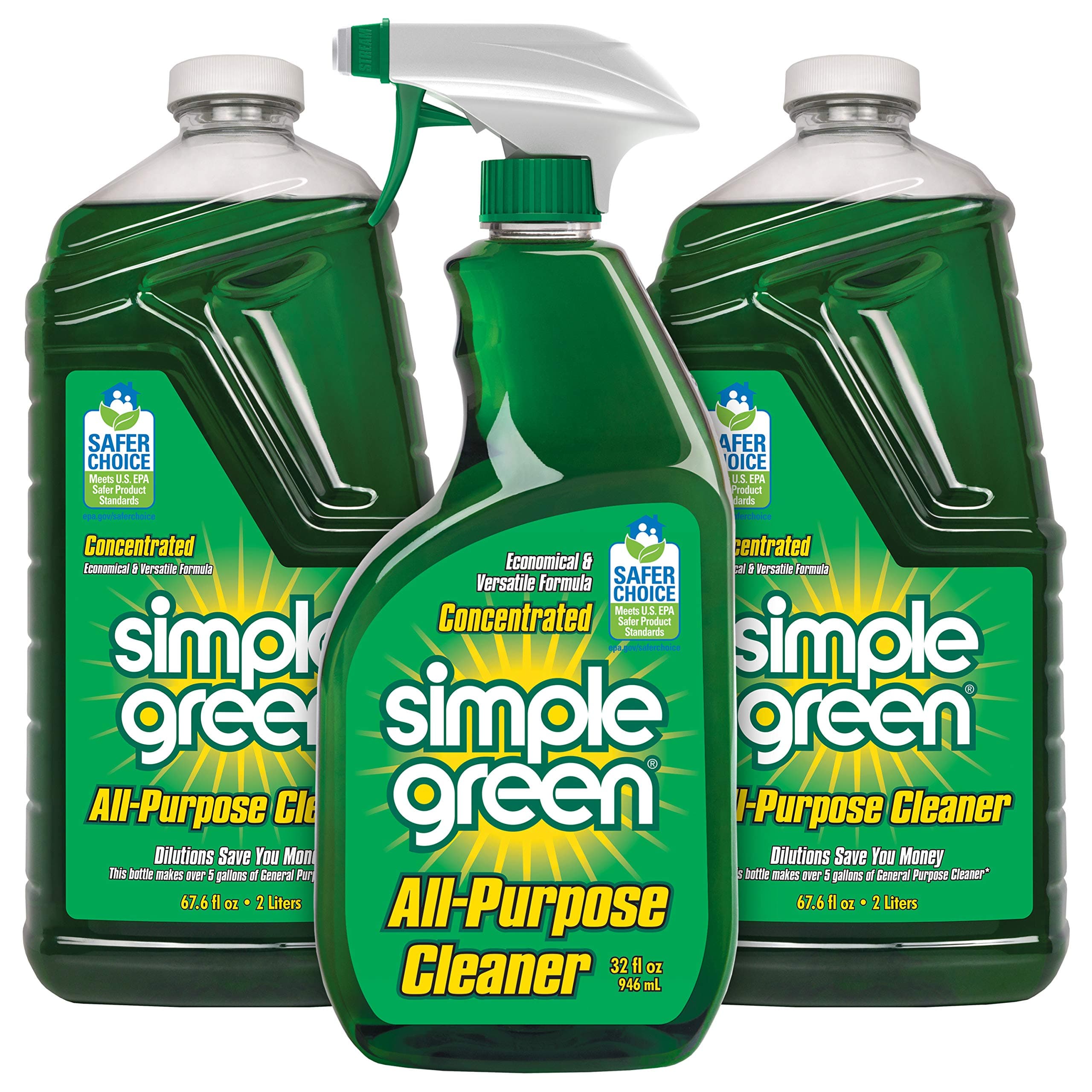 All-Purpose Cleaner Spray and Refill, Green, 3 Piece Set, Original, 1 Count