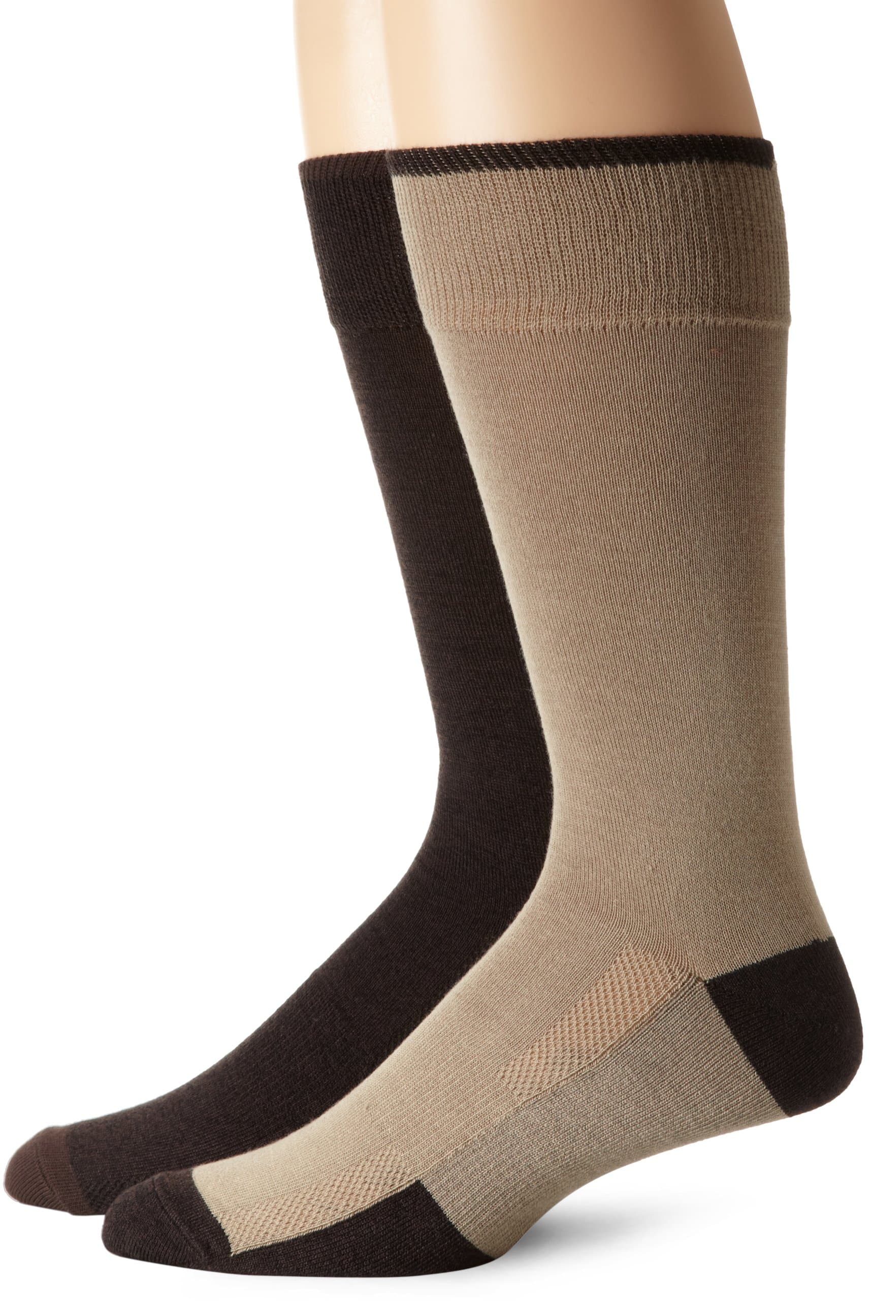 Bass Men's Flat Knit Dress And Casual Socks