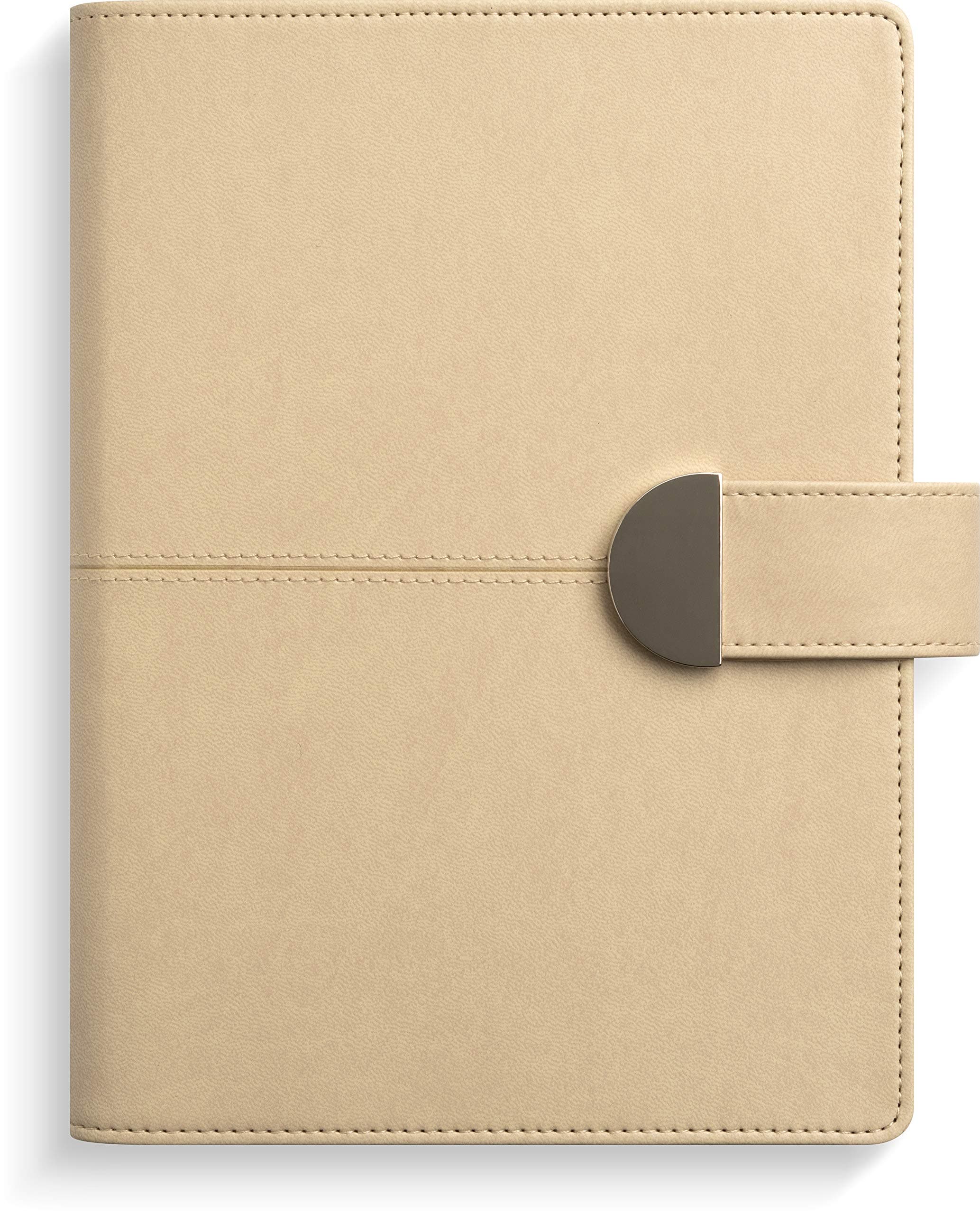 Burde Life Planner 2021 | 21 December 2020 - 9 January 2022 | Beige Cover in Vegan Leather | Weeky Planner for 2021 | The Perfect Companion for Planning Your Week!