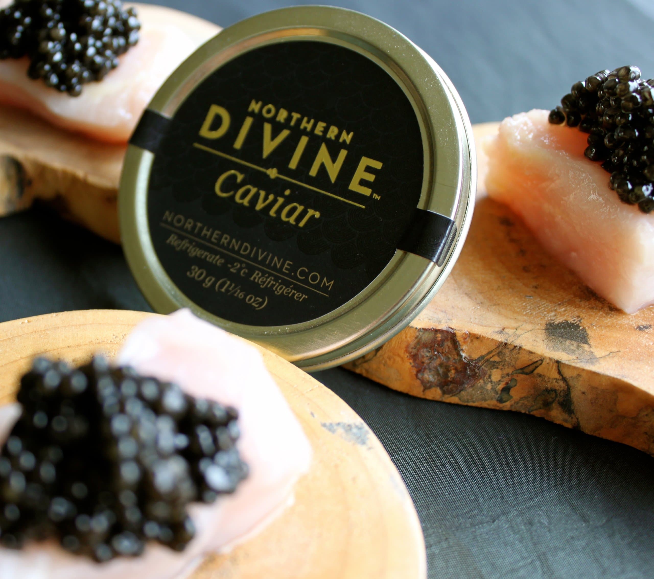Sturgeon Caviar, CERTIFIED ORGANIC, From the Pristine Waters of British Columbia, Rated Top 5 Sustainable Caviars in the World, Exemplary Texture and Flavor with No Antibiotics, Two 30g Tins