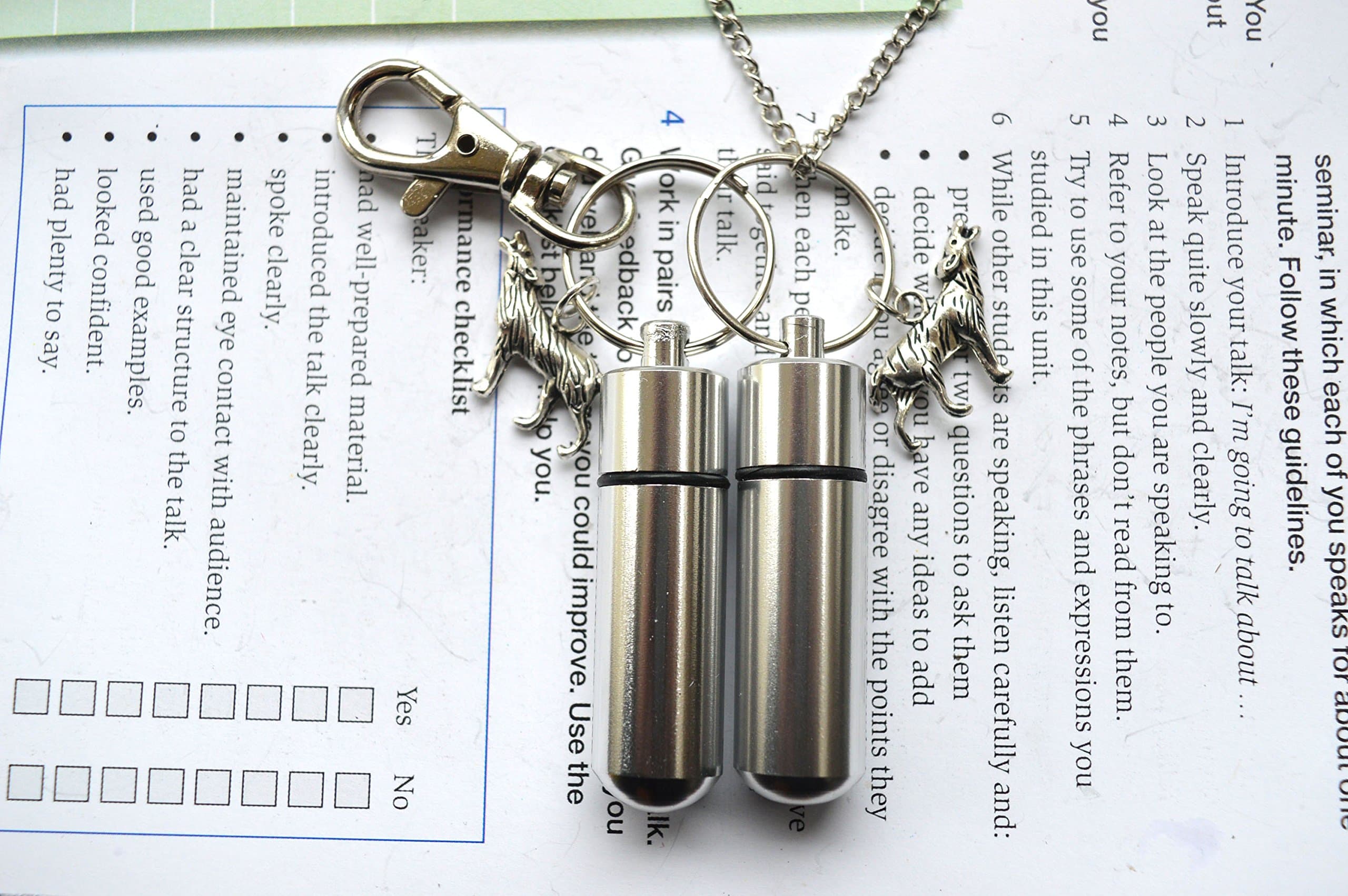 Wolf cremation necklace and keychain,Wolf Cremation Jewellery,funeral locket,Wolf Memorial Urn,memory jewelry,cremation necklace and keychain urn ashes,memorial keepsake