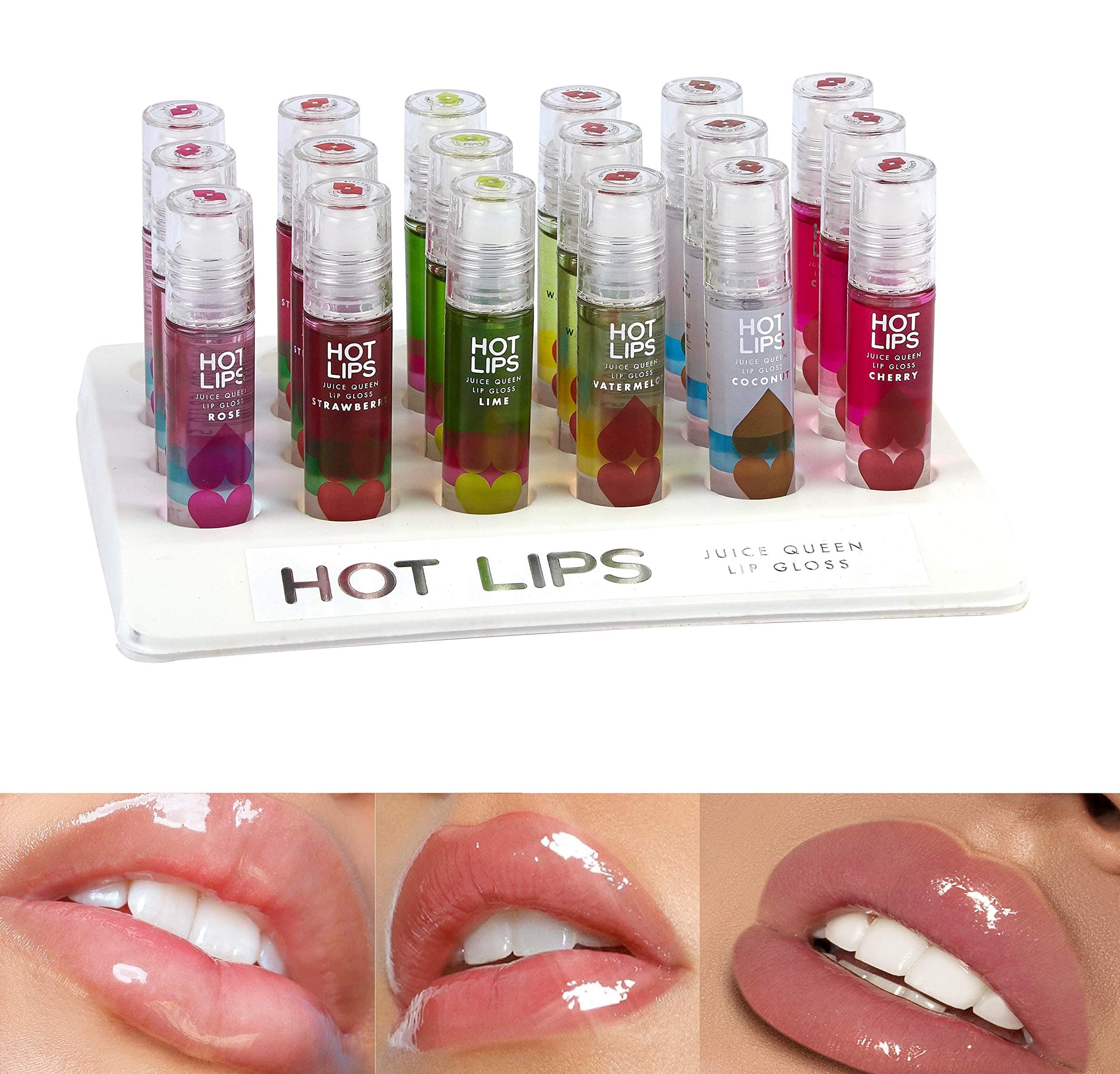 Hot Lips Kissing Fruit Flavoured Roller Ball Lip Gloss-COCONUT