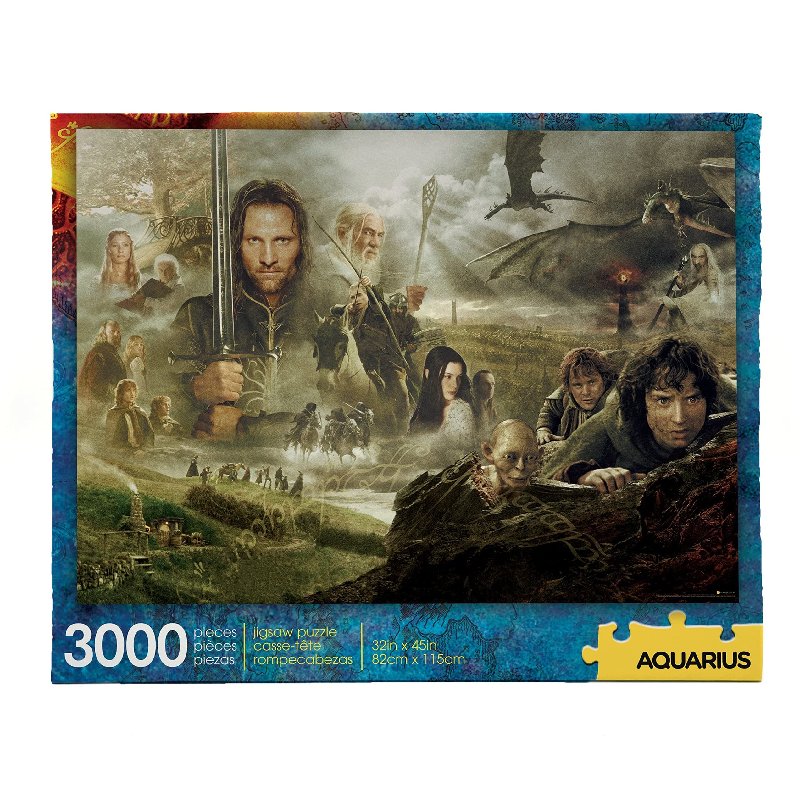 AQUARIUS The Lord of the Rings 68520 Puzzle 3000P 81X114Cm, Multicolor, One Size