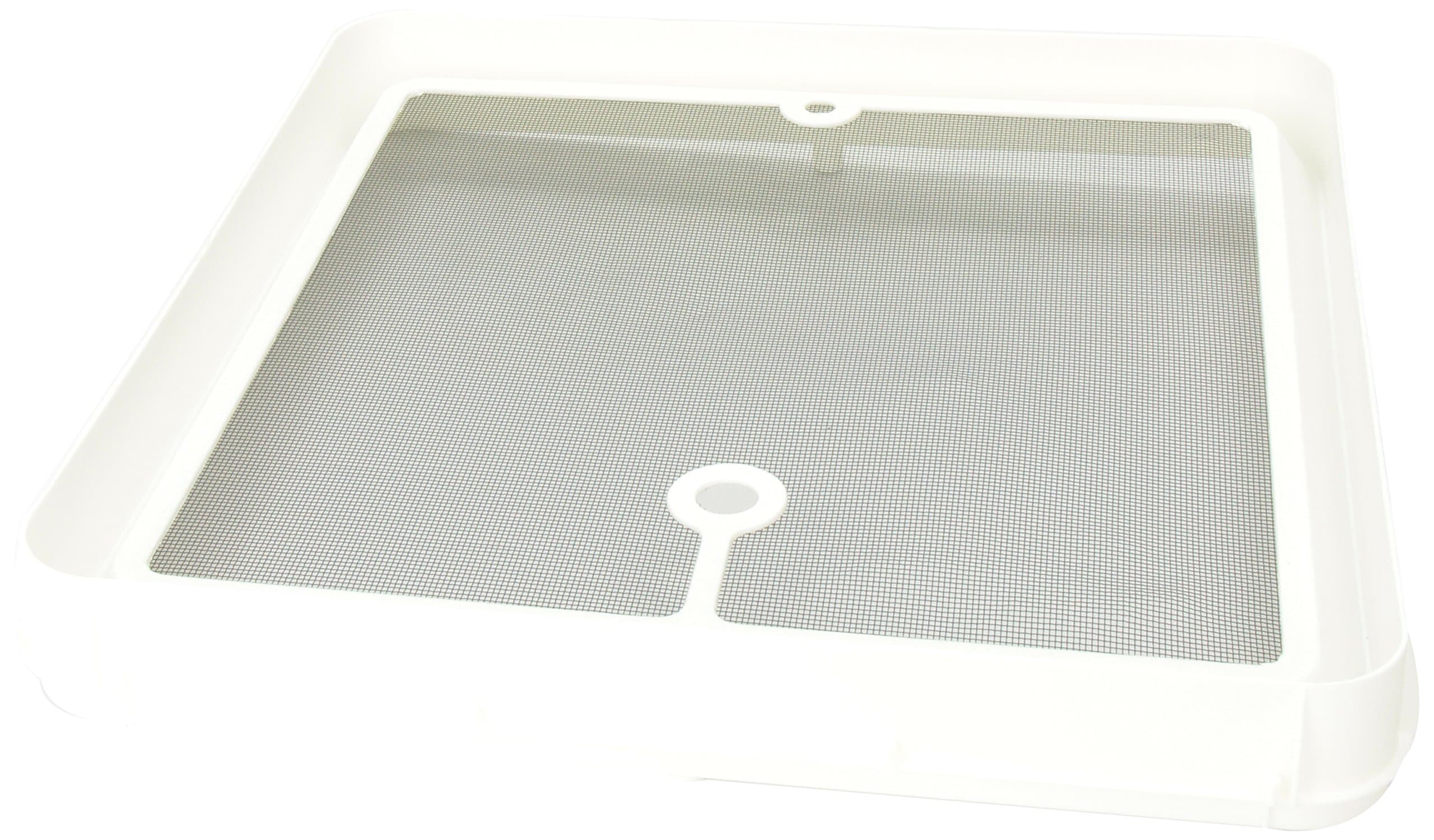 Heng's JRP1124R 14" White Radius Corner Screen Jensen Roof Vent