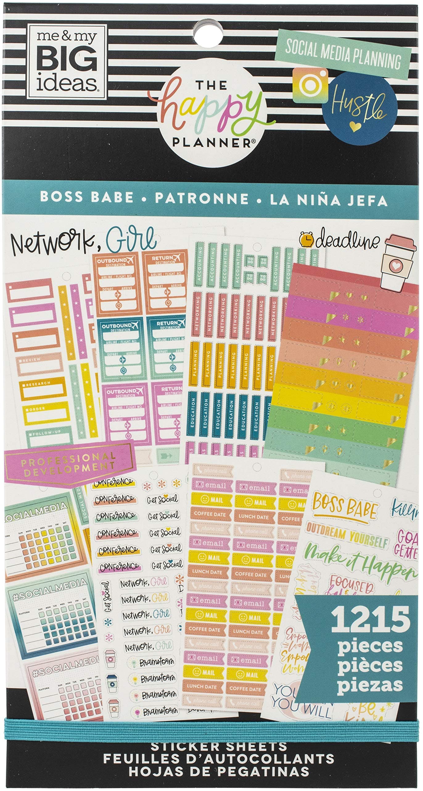Me & My Big IdeasHappy Planner STCKRS GRL, Get It Girl, 1215/Pkg