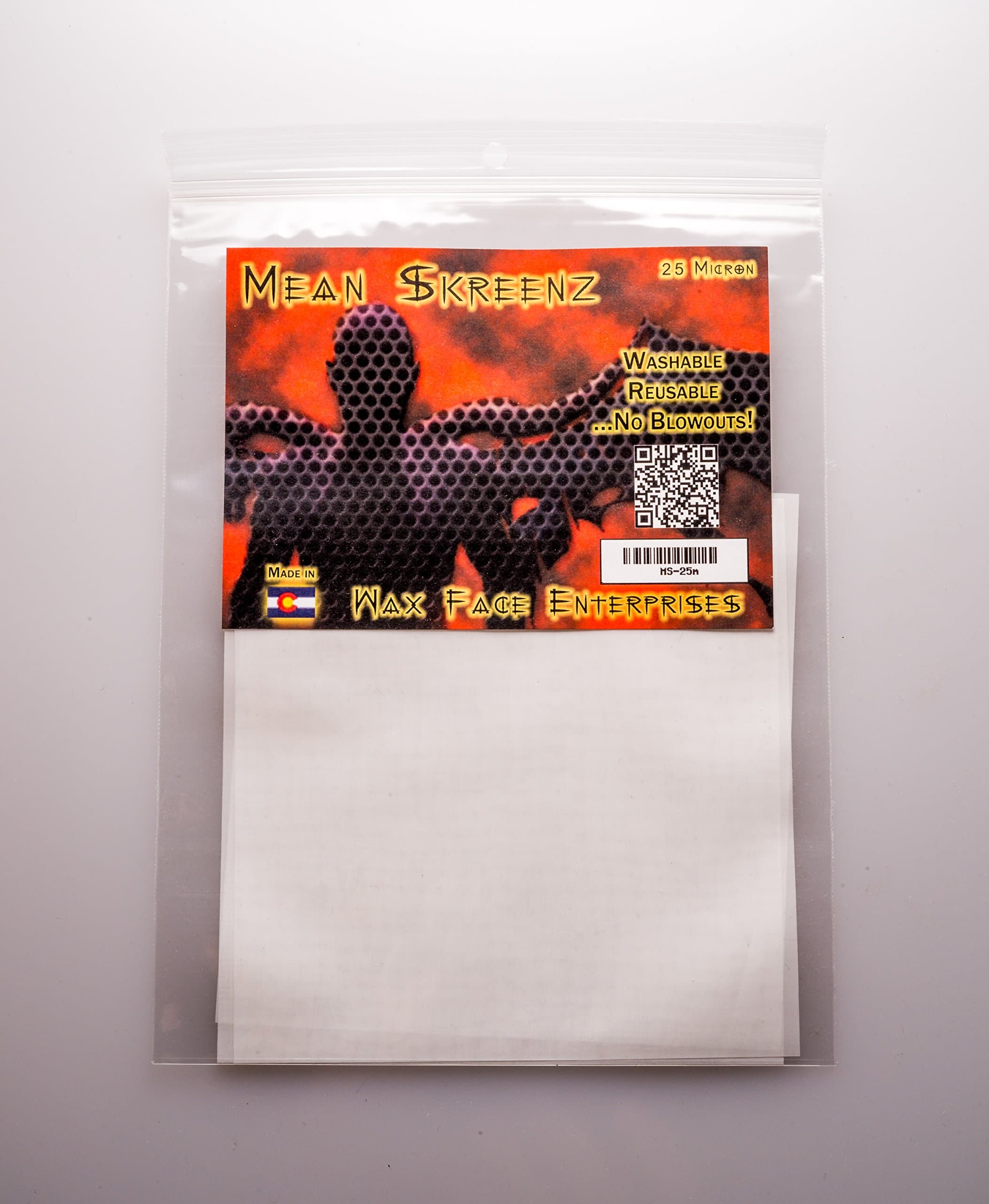 Mean Skreenz, Essential Oil Concentrate Filter: White, 5 In. Silk-screen , 85 Micron