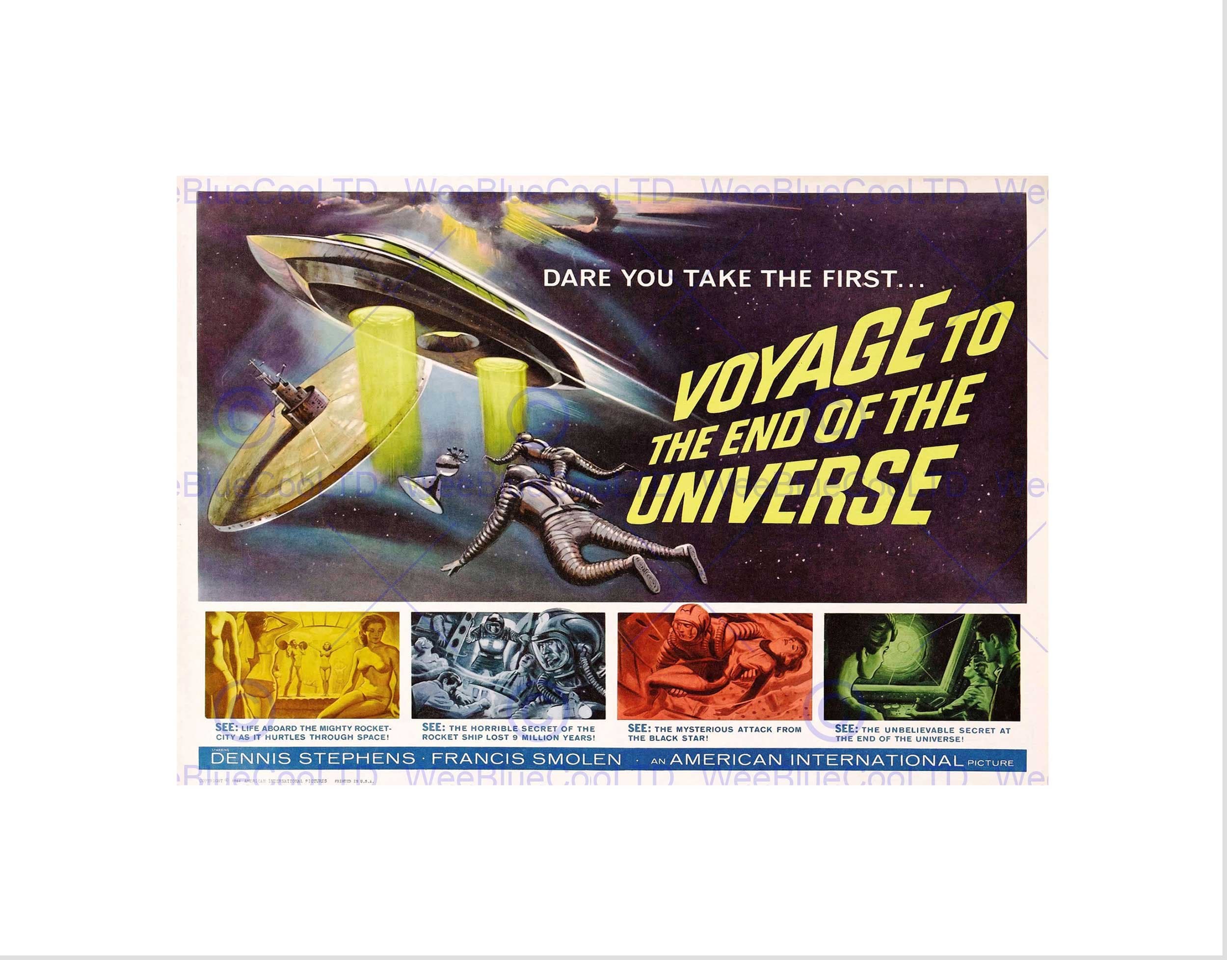 Wee Blue Coo MOVIE FILM VOYAGE END UNIVERSE SCI FI ADVENTURE SPACE FRAMED ART PRINT B12X5604