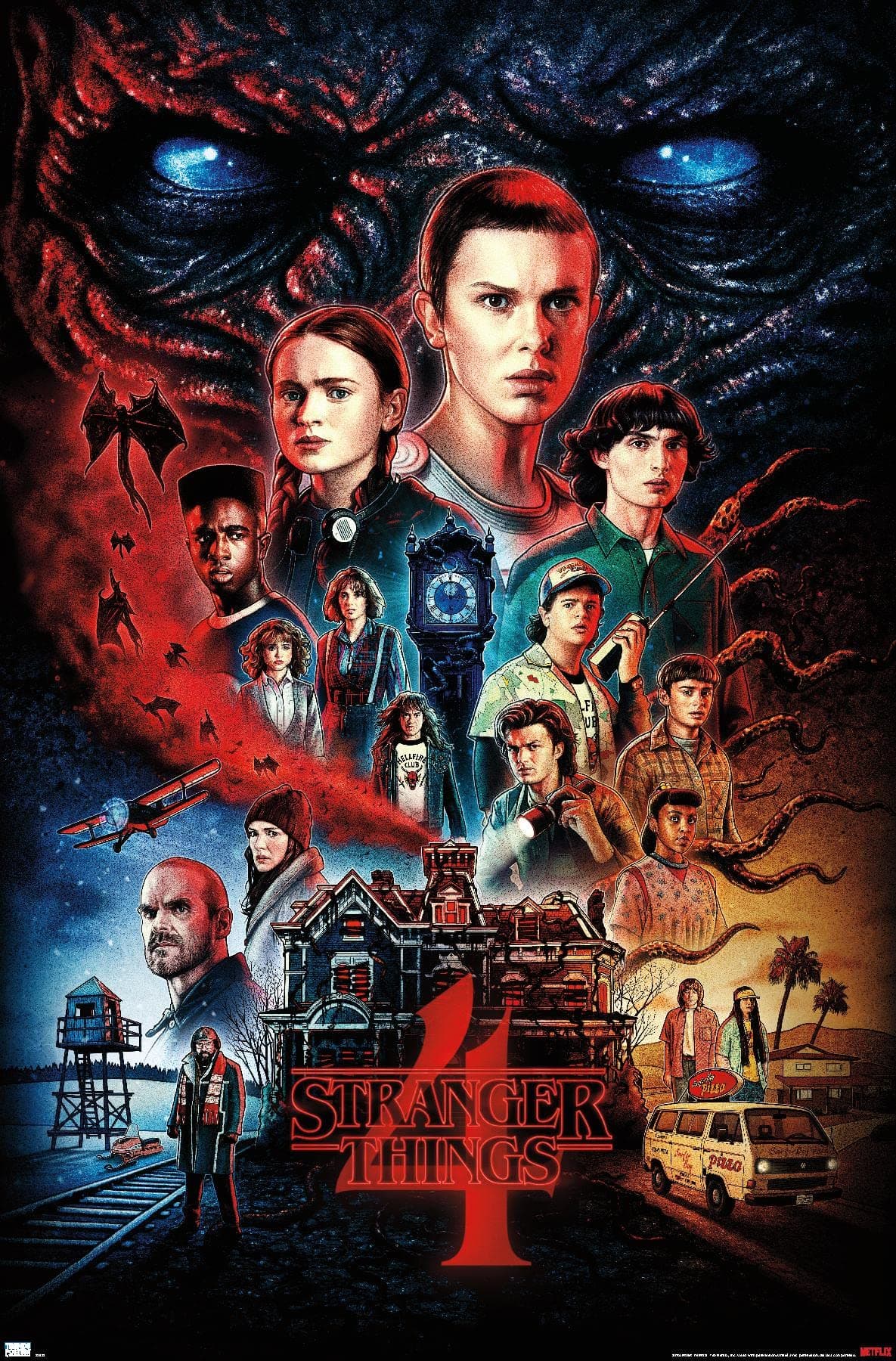 Trends International Netflix Stranger Things: Season 4 - One Sheet Wall Poster, 22.375" x 34", Unframed Version