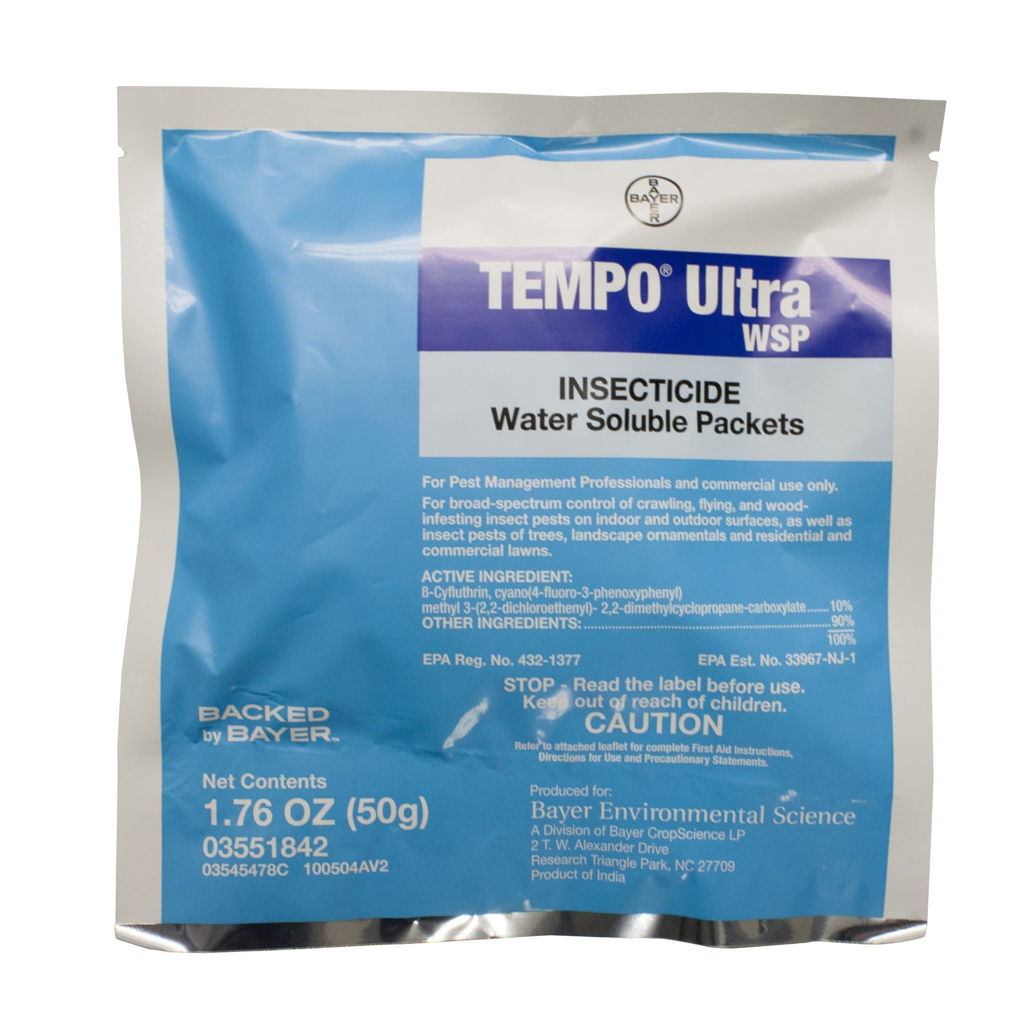 TRTD11597 Tempo Ultra WSP Water Soluble Insectide, 50g Pack