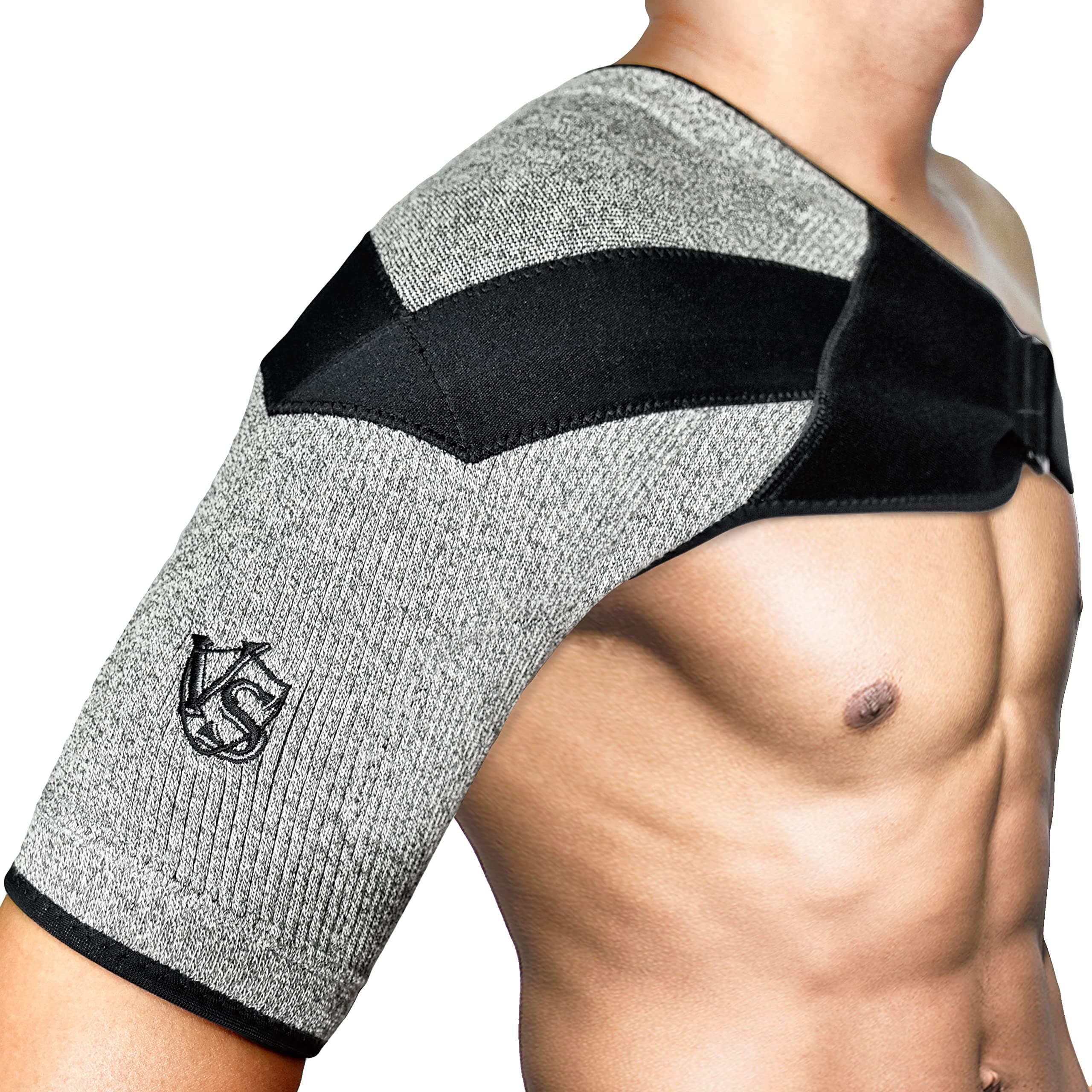 Vital Salveo-Shoulder Compression Brace with Support and Stability,Breathable and Light for Shoulder Pain and Prevent Injuries,Dislocated AC Joint,Frozen Pain,Tendinitis,Labrum Tear Medium