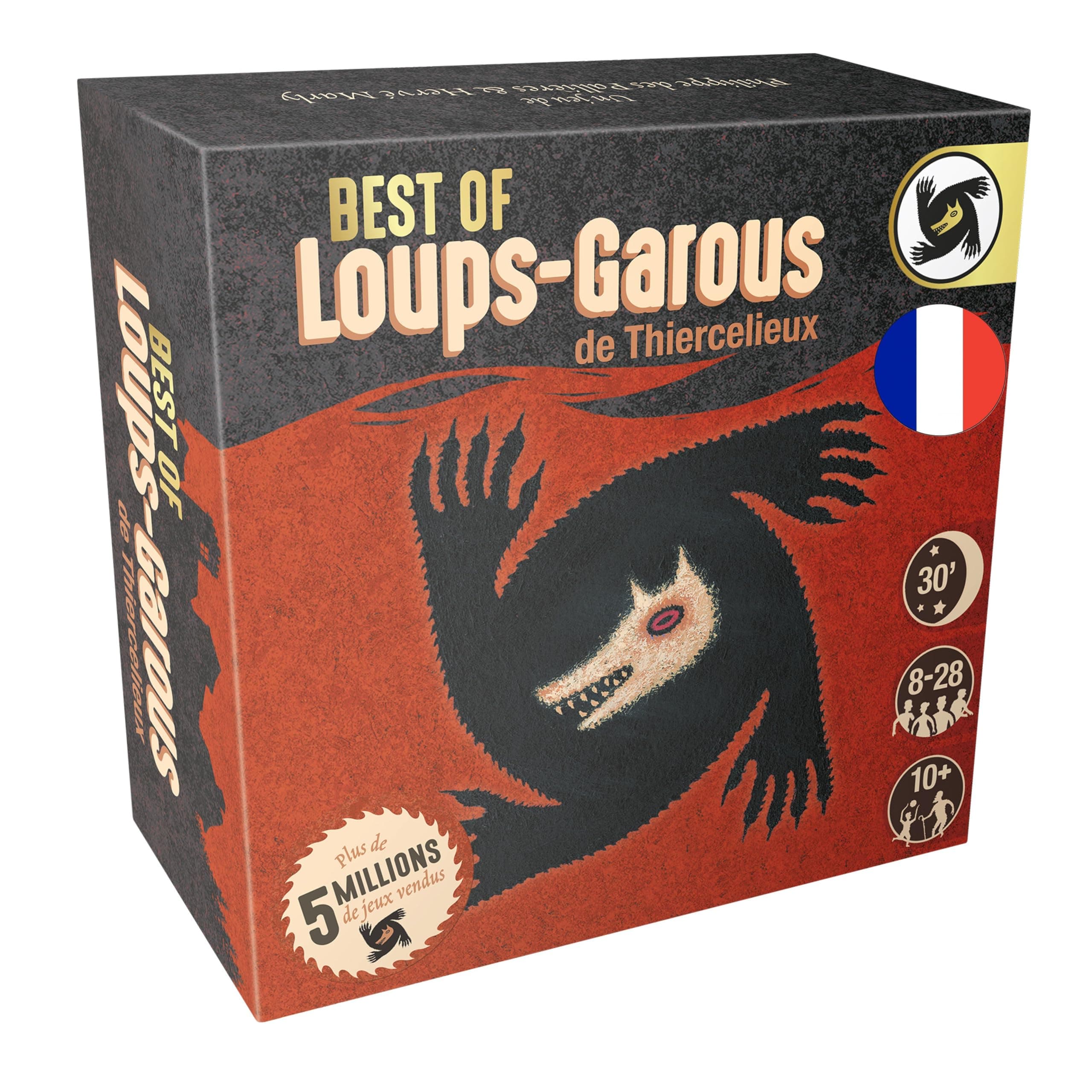 Asmodee Thiercelieux Werewolves - Best of Edition - Original Board Game for Adults and Children from 10 Years - Card Game and Bluff - Party Game for 8-28 Players - 30 min - French Version