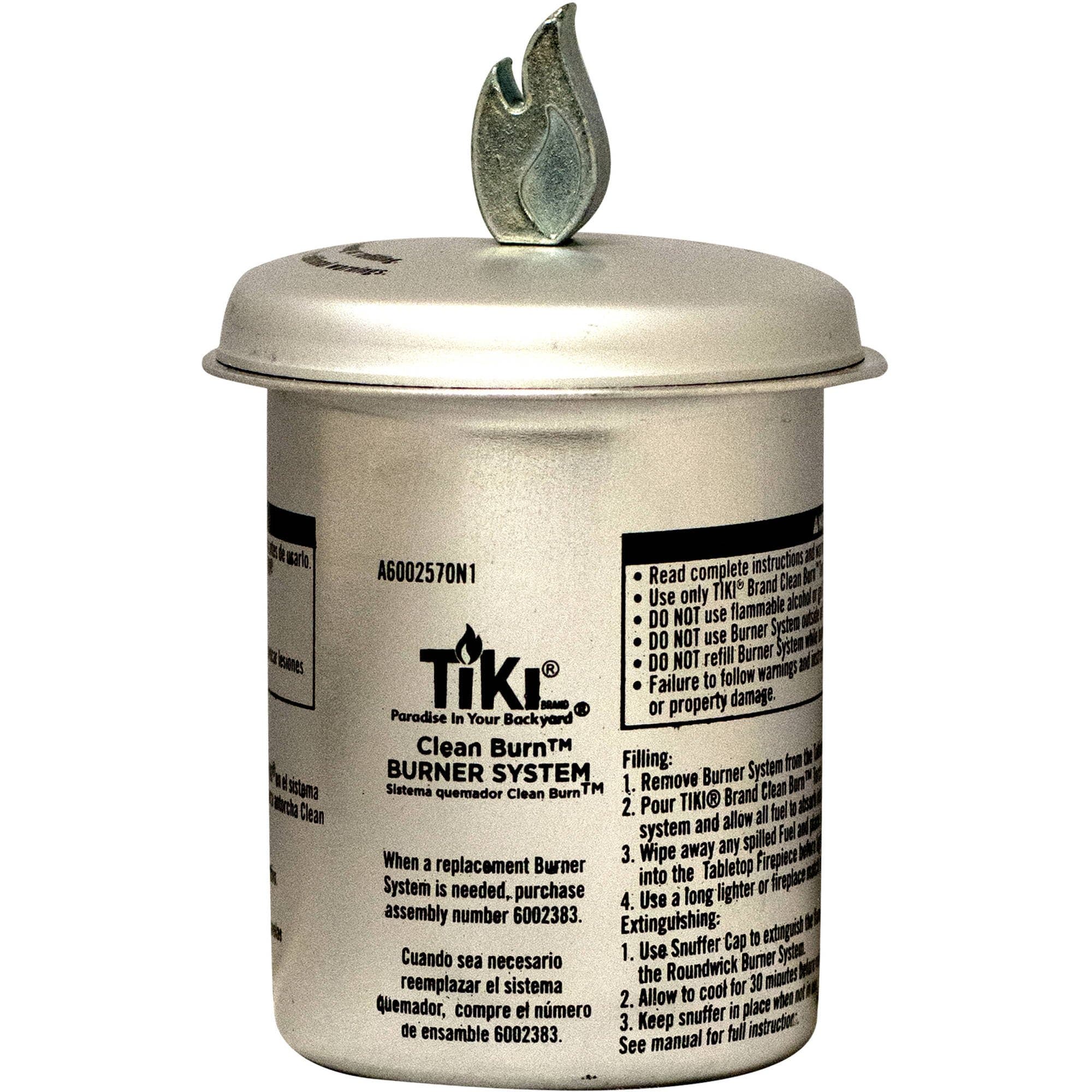 LAMPLIGHT FARMS INC TIKI Brand Burn Firepiece Round Wick Burner Replacement for Small Table Torch