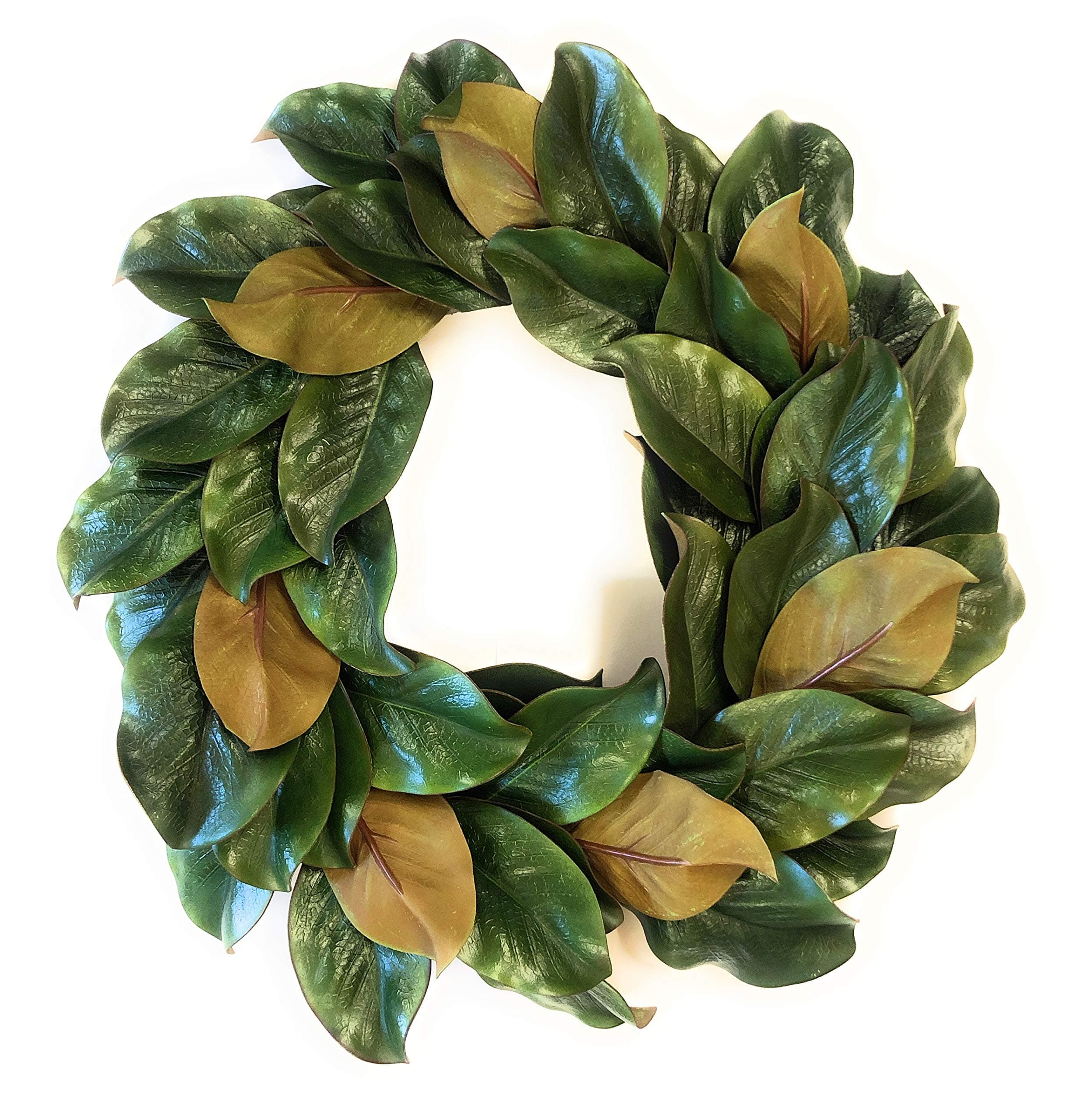 Down Home Designs Realistic Artificial Southern Magnolia Wreath Door Hanger (20 Inch)