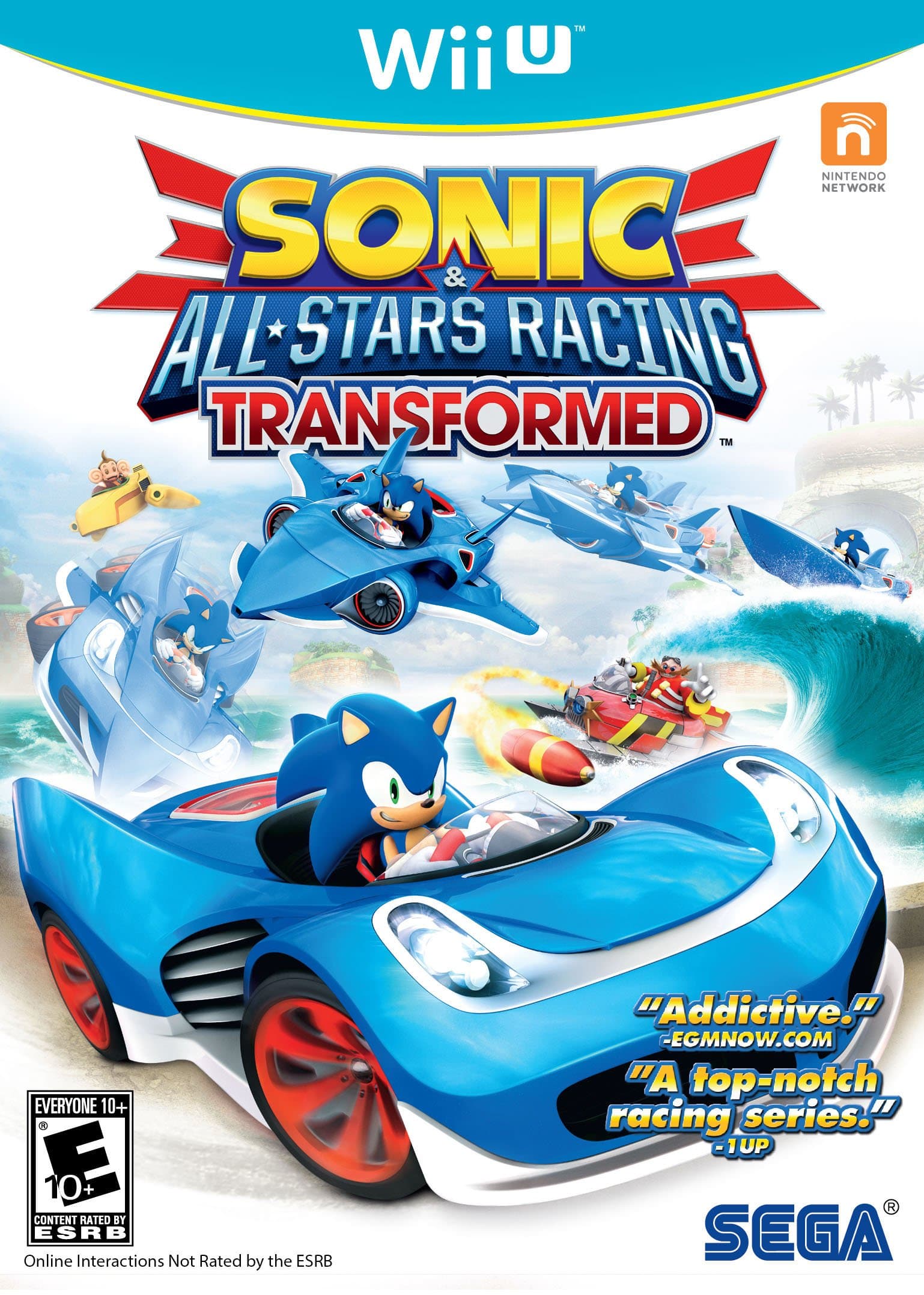 SONIC & SEGA ALL STARS RACING TRANSFORMED - WII U