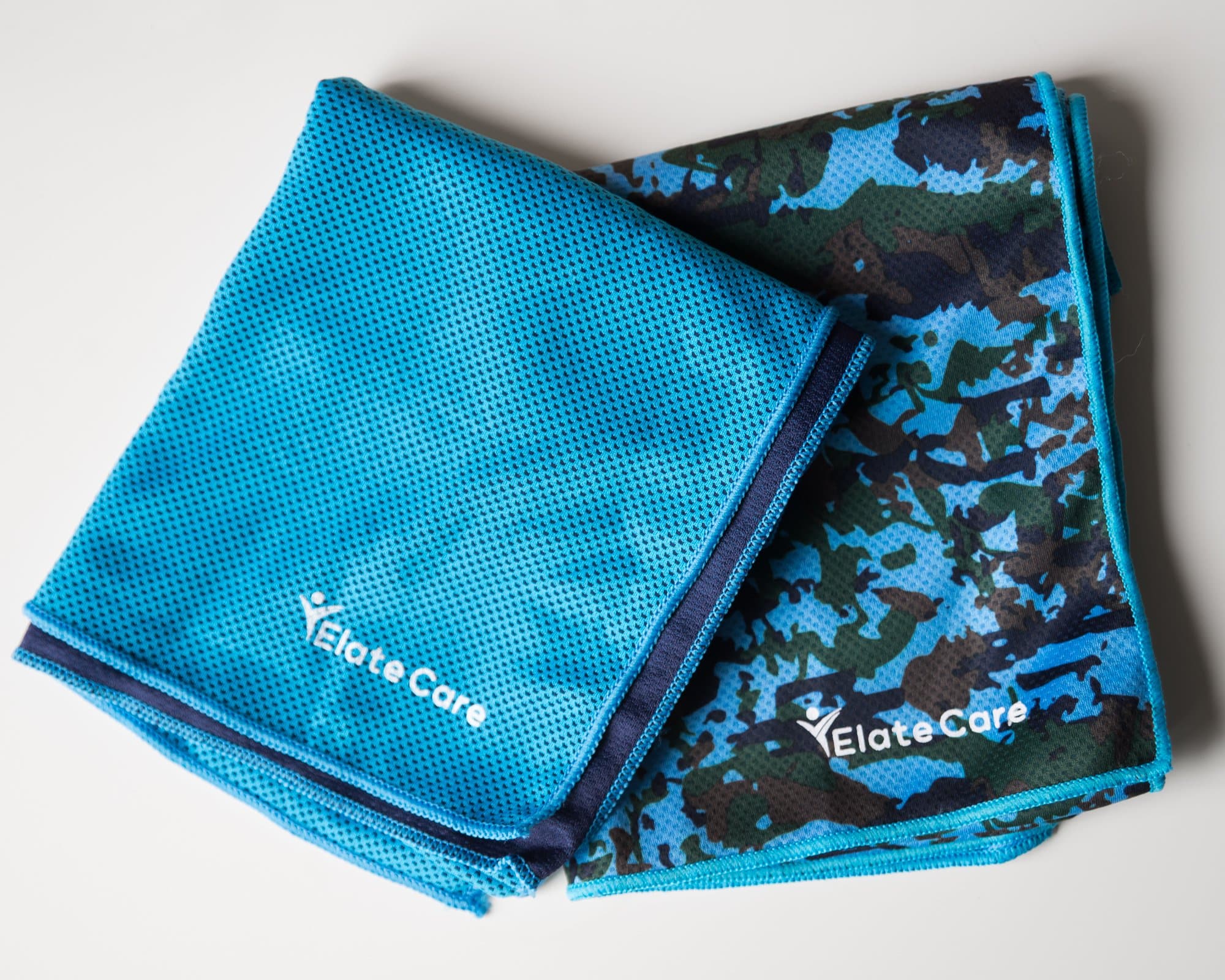 Pro Sports Evaporative Cooling Thermo 2 Towels Bundle, as Heat and Sweat Stress Reducer For Hot Bikram Yoga, Workout, Golf, Travel, Hiking, Camping & More (blue value bundle)