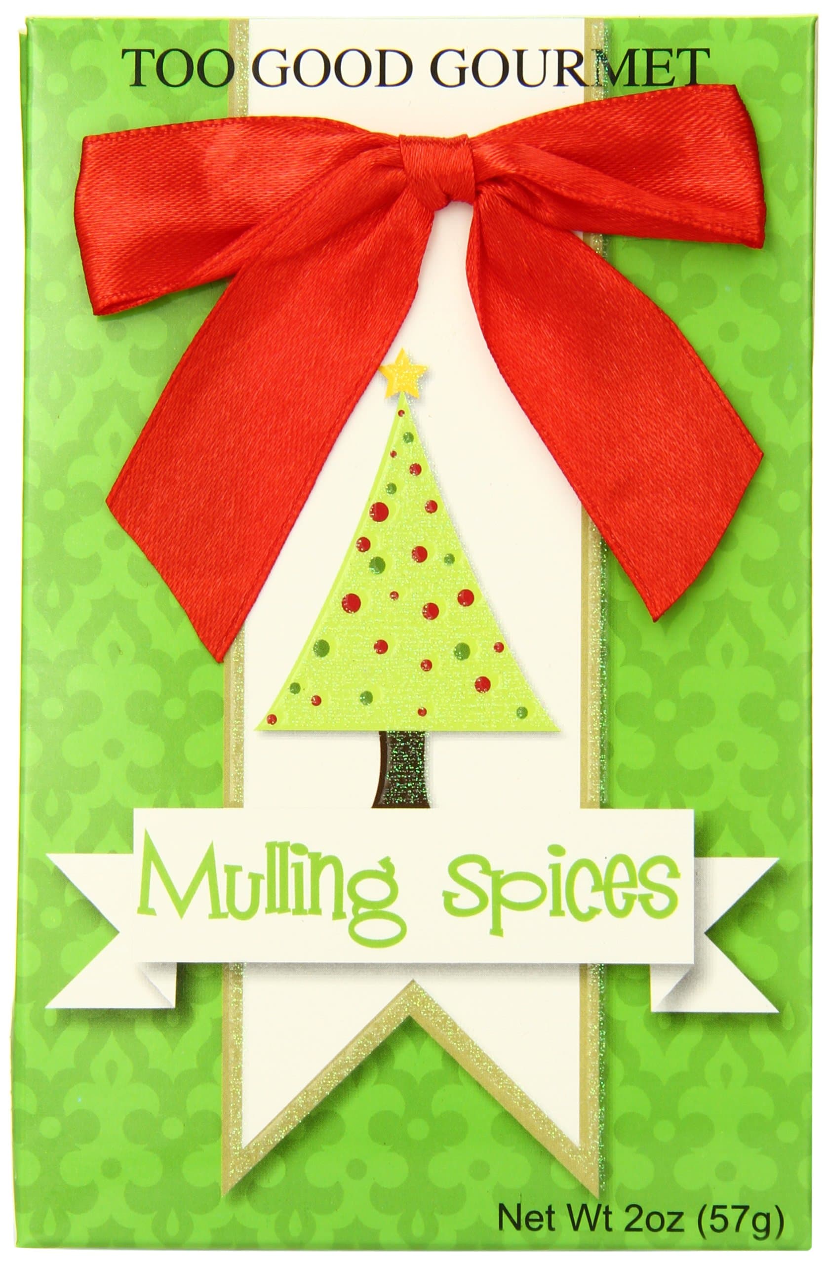 Too Good Gourmet Mulling Spices, Green Tree Gift Pack, 2 Ounce (Pack of 24)
