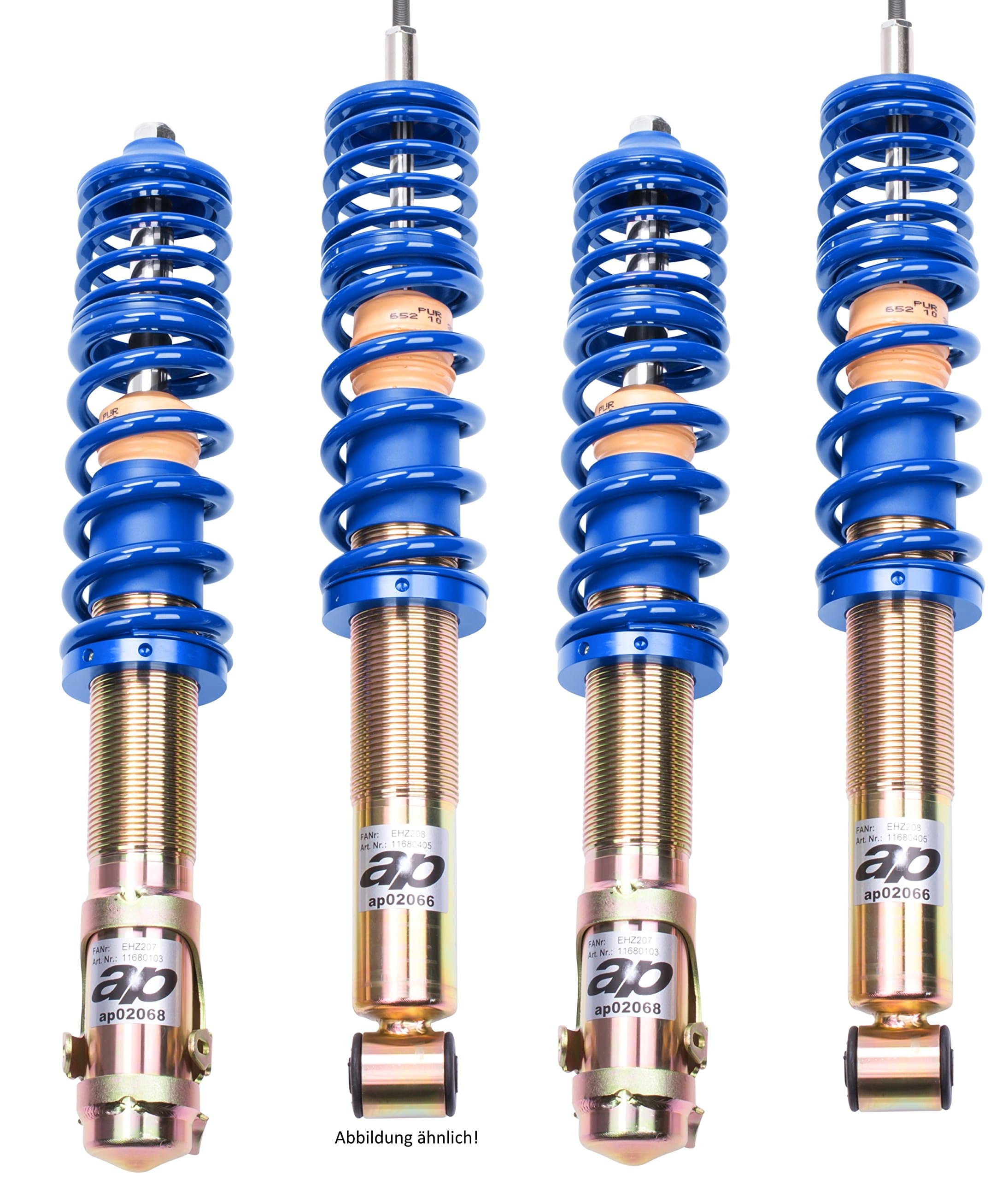 AP Coilovers (Rear + Front Axle Suspension Strut GF80 125 _ 2 Dt 50 mm Front Axle 965kg)