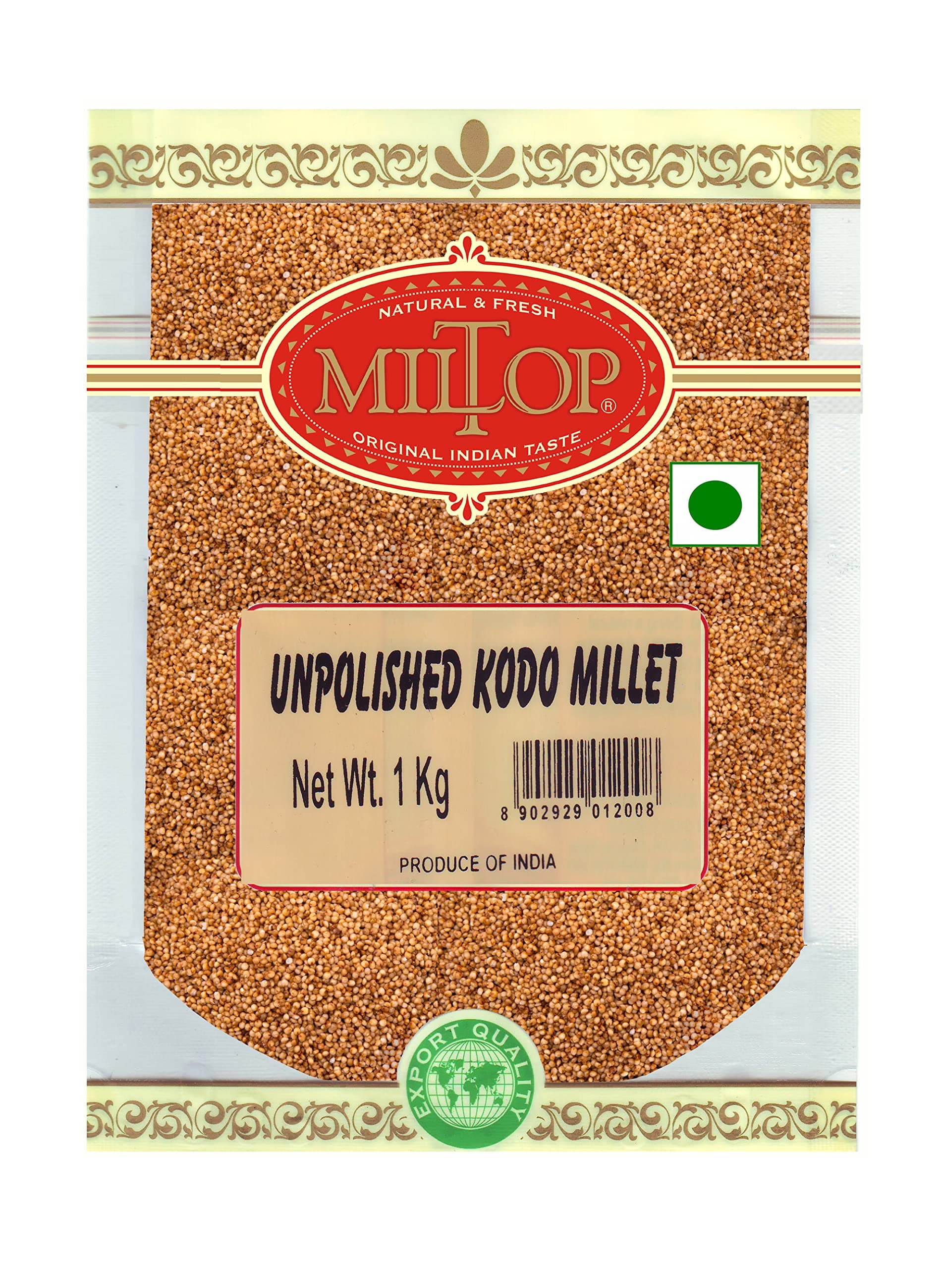 Miltop Unpolished Kodo Millet 1 kg