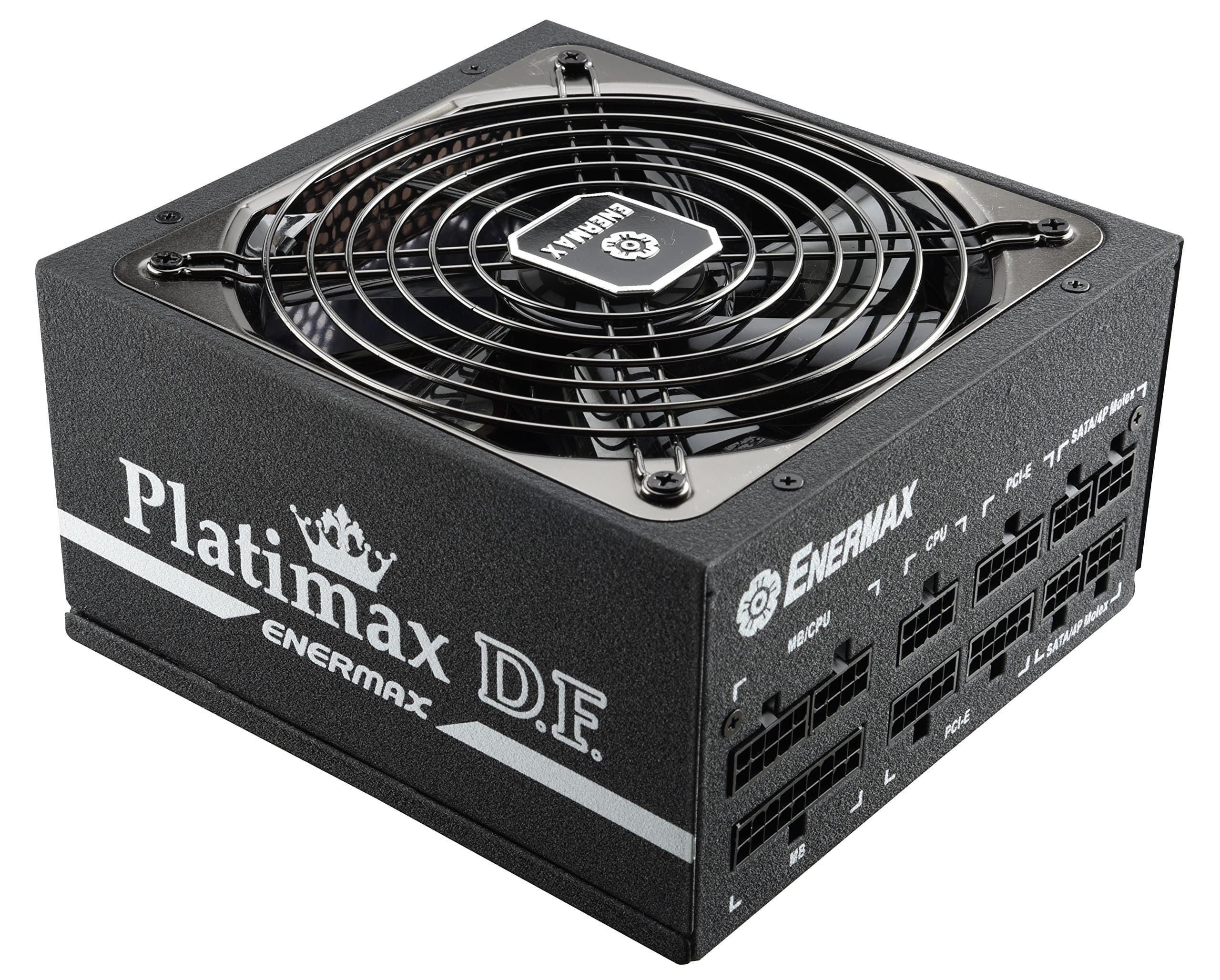 Enermax Platimax D.F. 80 PLUS Platinum Certified Full Modular 1050W Power Supply with Amazing DFR Technolohy and D.F. switch, Individual Sleeved Cable, 10 years Warranty, EPF1050EWT