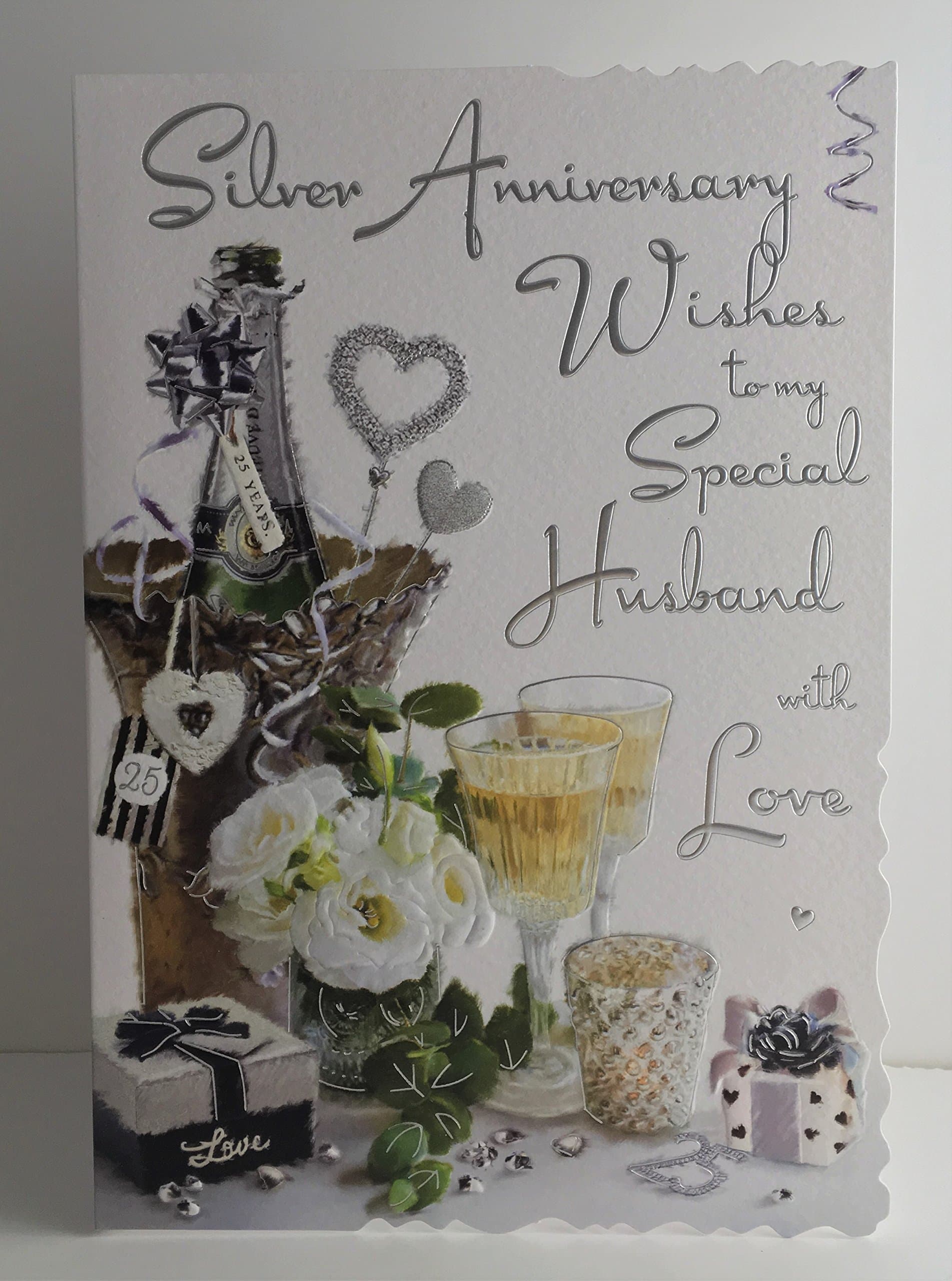 Jonny Javelin Silver Anniversary Wishes To My Special Husband Card