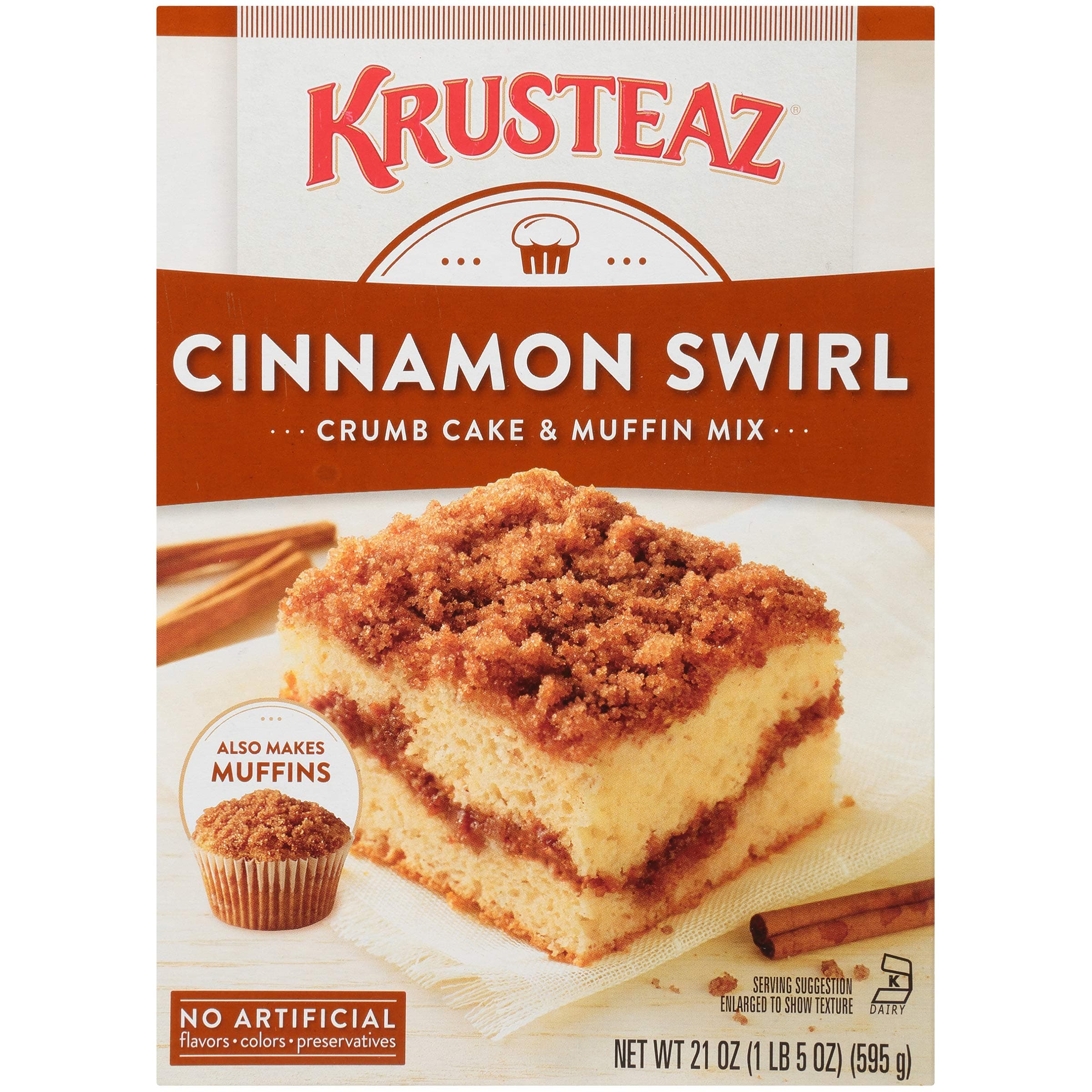 Krusteaz Cinnamon Swirl Crumb Cake and Muffin Mix