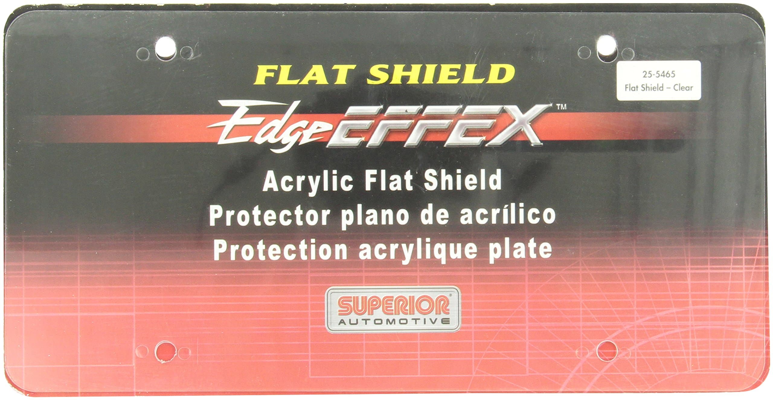 SUPERIOR Automotive 255465 Clear License Plate Shield